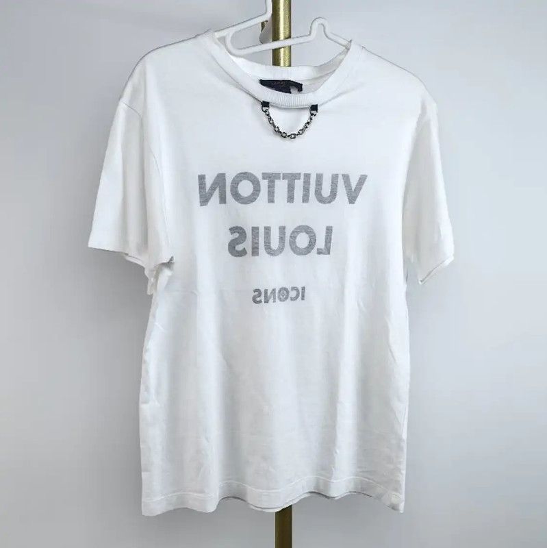 Louis Vuitton Louis Vuitton Summer White Cotton T-Shirt 0089 Size S / US 4 / IT 40 - 1 Thumbnail