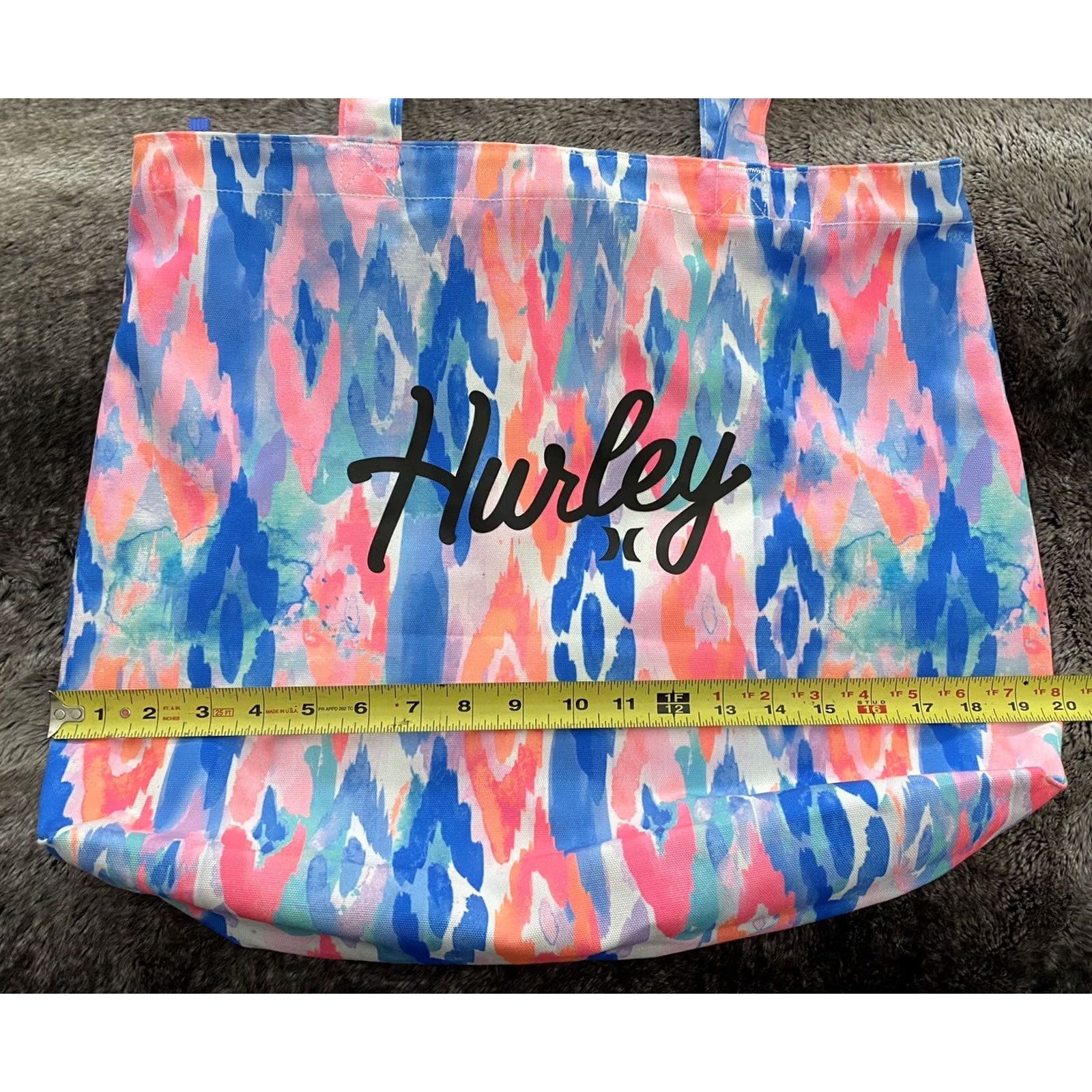 Hurley Hurley Tote Bag Women Multicolor Canvas Beach Gym Tote Colorful NSL NWOT, Brand New, Colorful, Tote, Women, Multicolor Canvas, Beach, Gym Size ONE SIZE - 6 Thumbnail