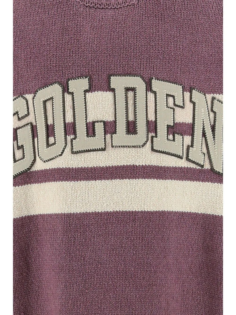 Golden Goose o1y0125 Logo Crewneck Sweater in Dark Nude/Cream Size US L / EU 52-54 / 3 - 3 Thumbnail