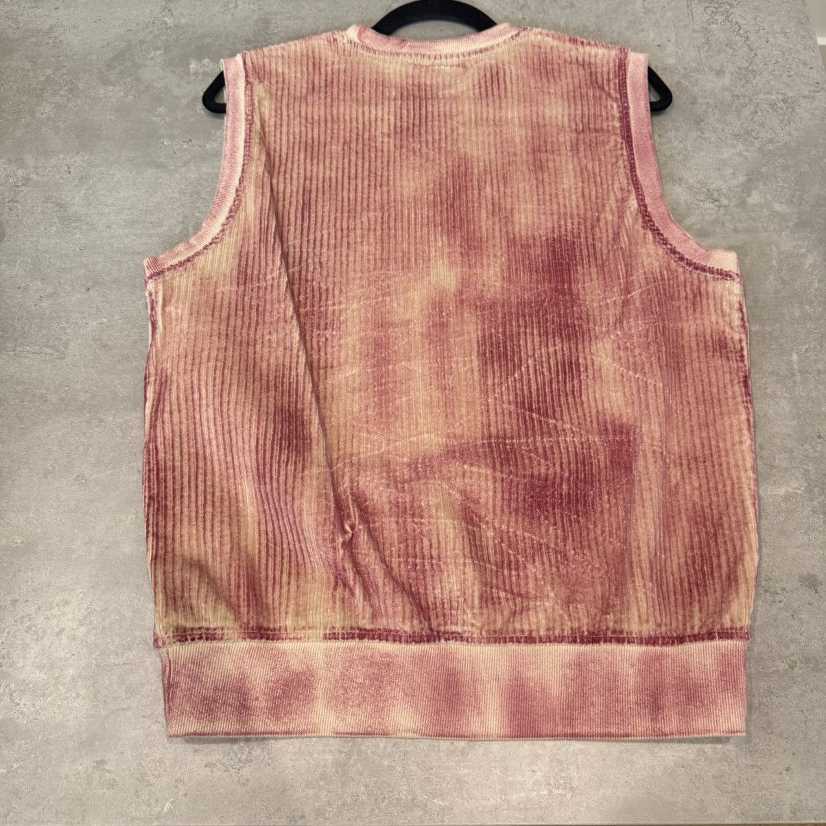 Pleasures PLEASURES Pink Overwashed Corduroy Vest Size US M / EU 48-50 / 2 - 3 Thumbnail