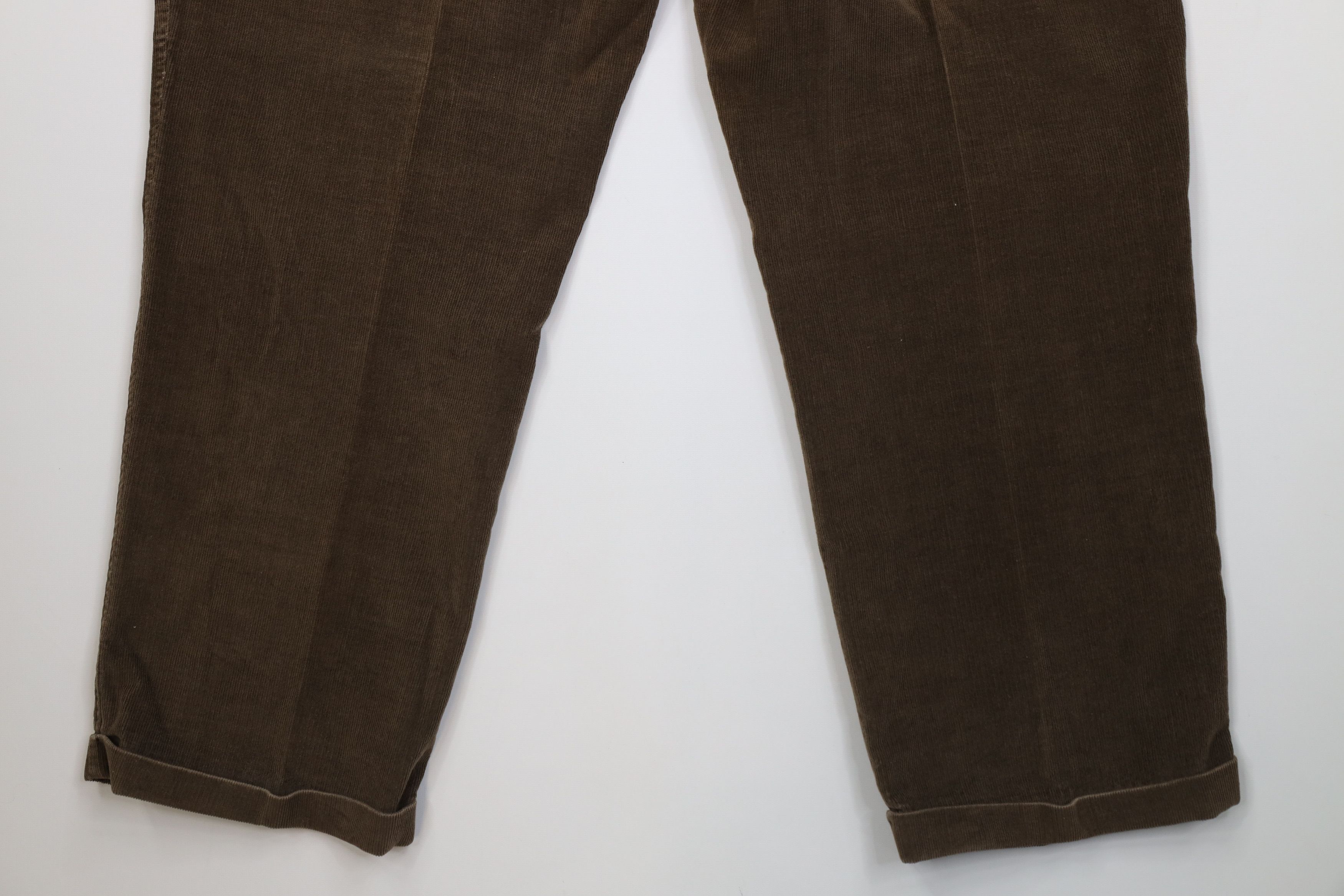 Lands' End Vintage 70s 80s Lands End Wide Leg Corduroy Pants Brown Size US 42 / EU 58 - 13 Thumbnail