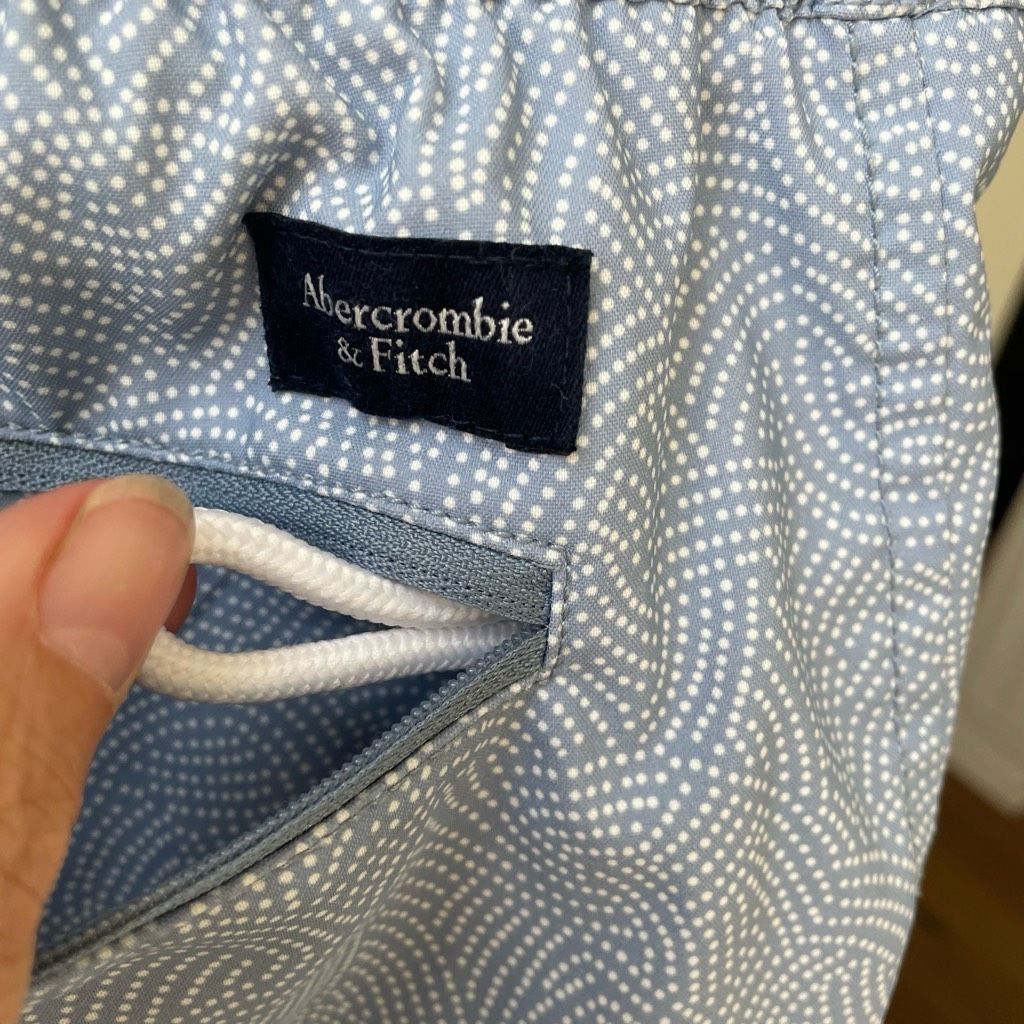 Abercrombie & Fitch Abercrombie & Fitch Men’s Snap Zip Swim Shorts Trunks Lined Size US 30 / EU 46 - 4 Thumbnail