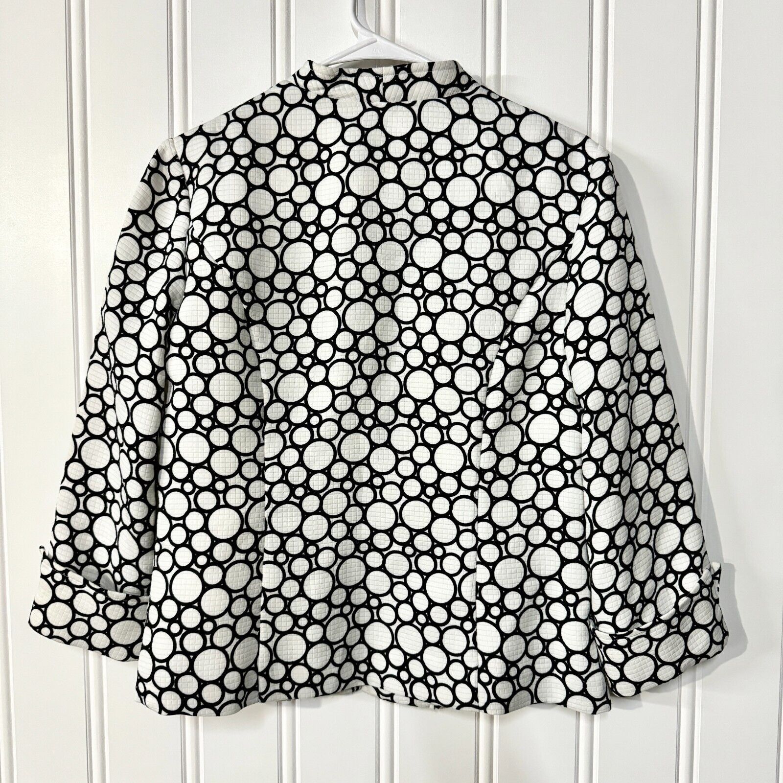 Vintage VTG Prophecy Blazer Size 10 Black White Bubbled Hook Latch Size L / US 10 / IT 46 - 7 Thumbnail