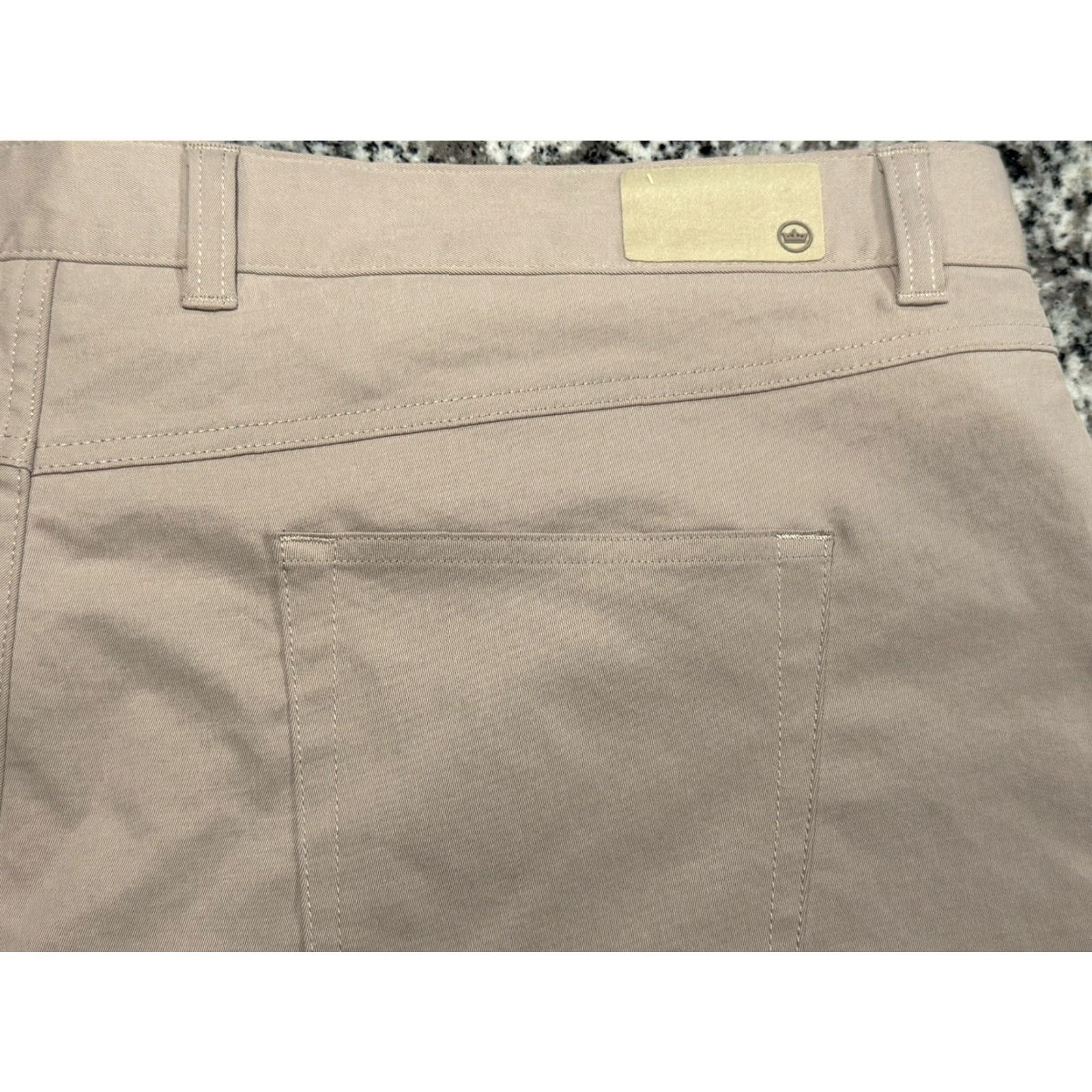 Peter Millar Peter Millar Pants Mens 44x33.5 Khaki Chino Flat Front Straight Leg Modern Lightweight Quick Dry Moisture Wicking Casual Workwear Golf Preppy Mens Size US 44 / EU 60 - 6 Thumbnail