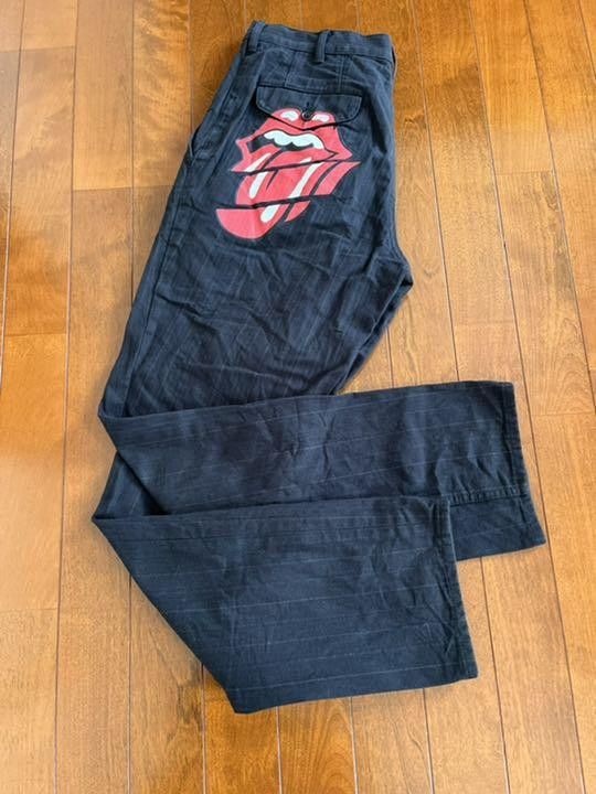 Comme des Garcons × Comme des Garcons Homme Plus The Rolling Stones Pinstripe Pants Size US 31 - 1 Thumbnail