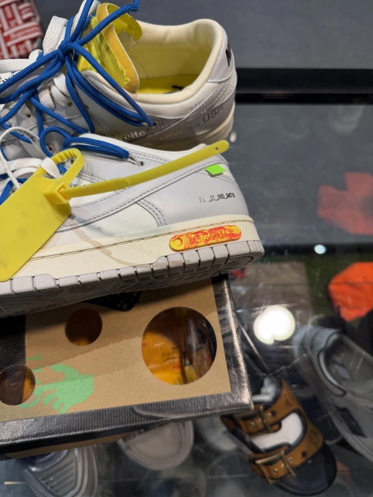 Nike Nike Dunk Low Off White Lot10 size 8.5 DM1602-112 OG Retro Size US 8.5 / EU 41-42 - 11 Thumbnail