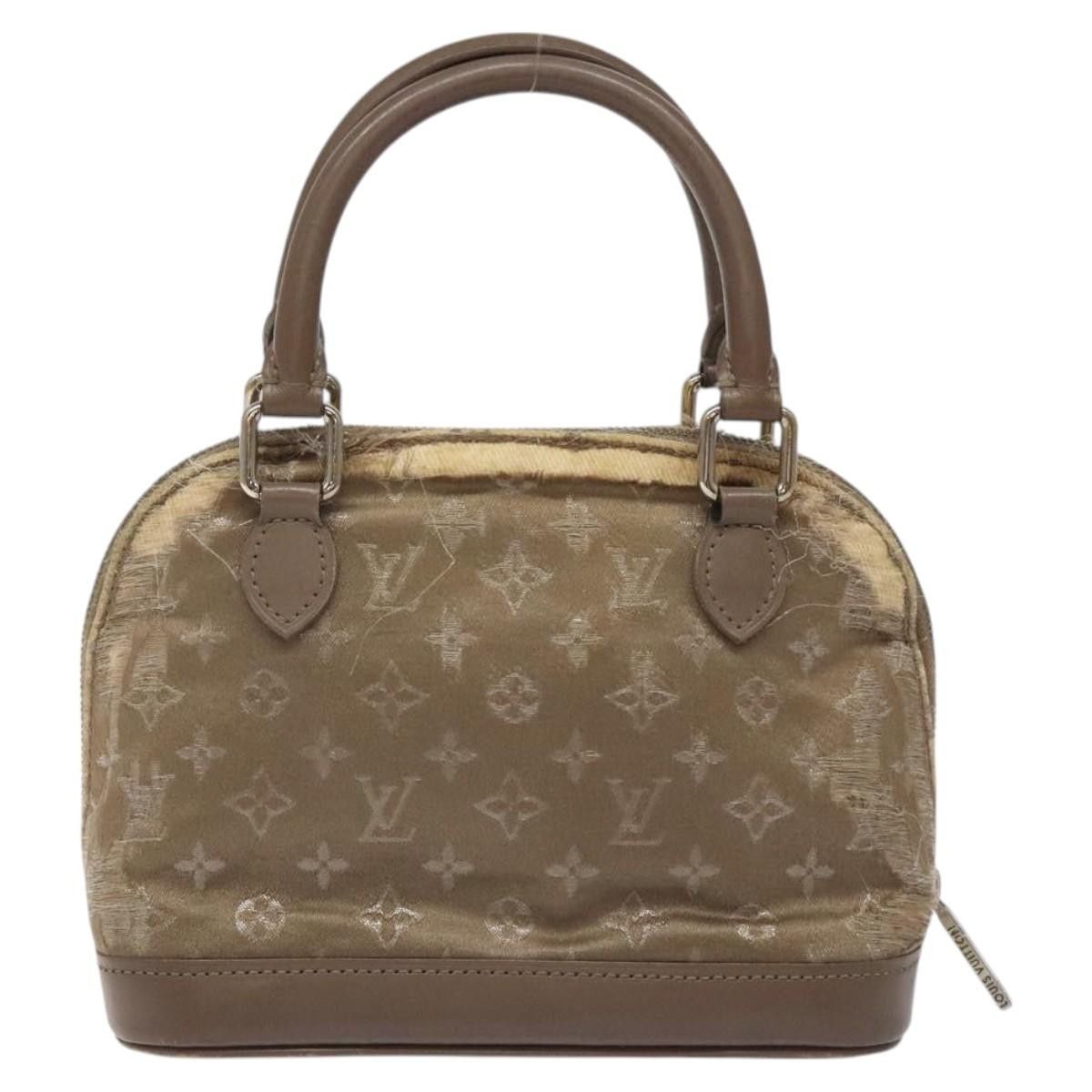 Louis Vuitton LOUIS VUITTON Monogram Satin Little Alma Hand Bag Gray Size ONE SIZE - 3 Thumbnail