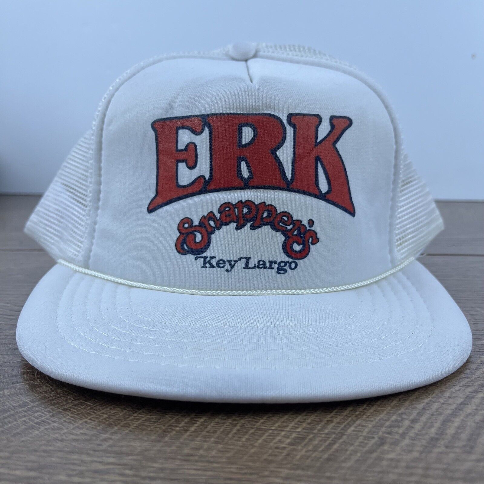 Other ERK Snappers hat Key Largo Snapback Hat White Hat Adjustable Size ONE SIZE - 1 Thumbnail