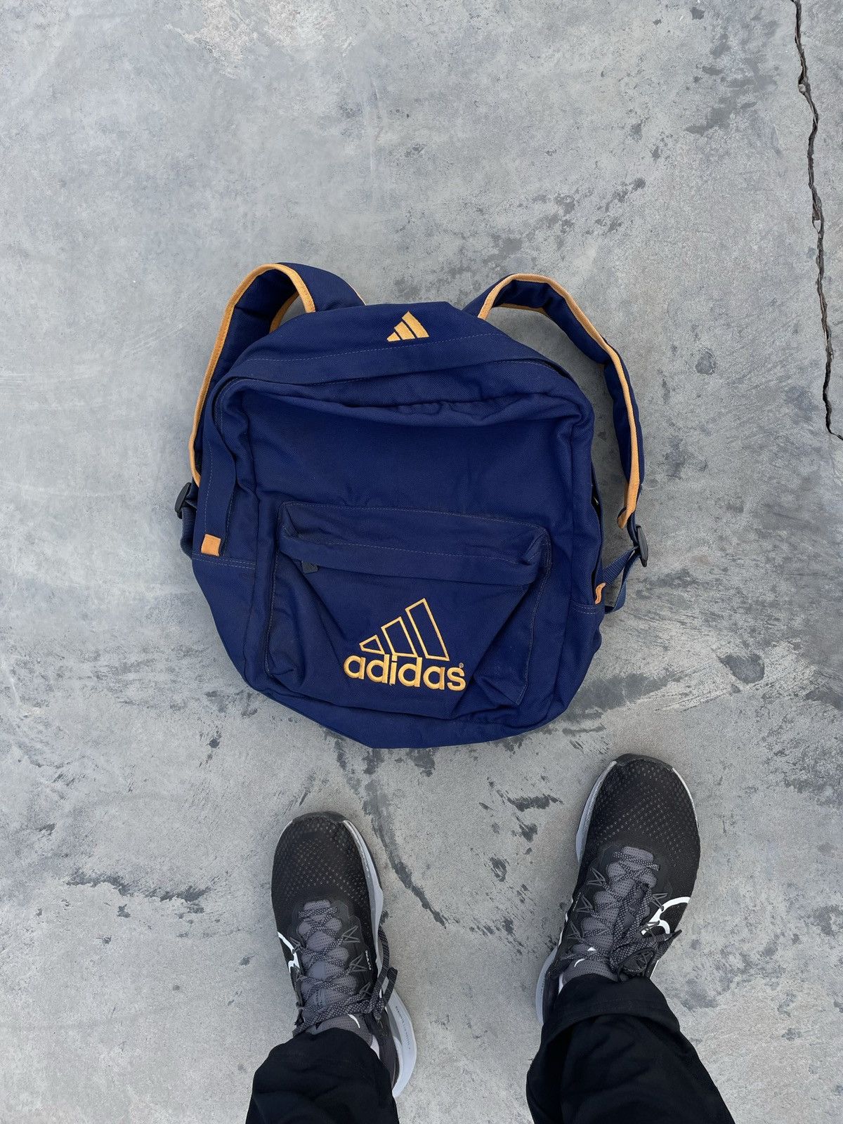 Adidas × Vintage Vintage Adidas Equipment Backpack Embroidered Big Logo Y2K Size ONE SIZE - 3 Thumbnail