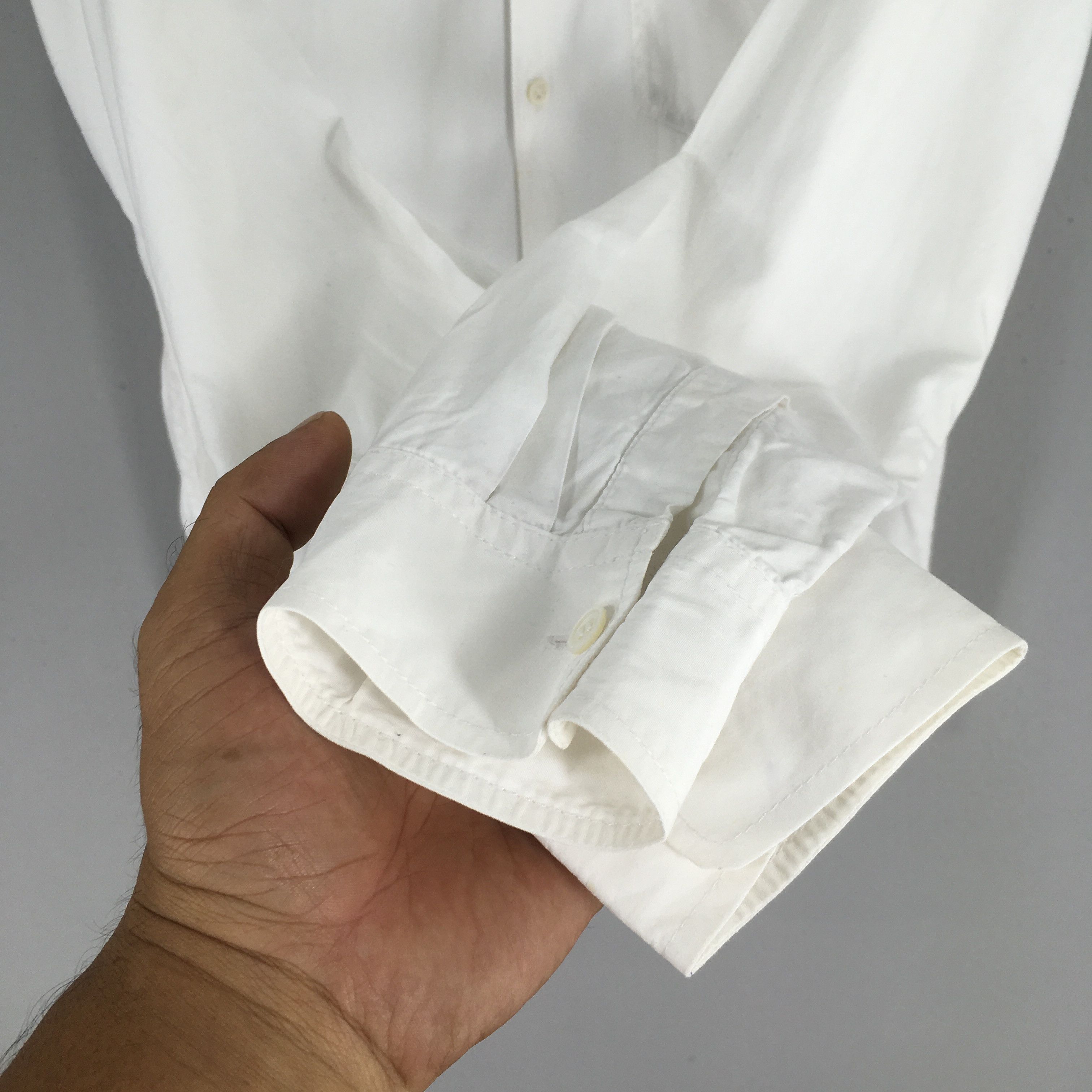 Levi's Vintage 2000s Levis Junya Watanabe Plain White Shirt Small Size US S / EU 44-46 / 1 - 4 Thumbnail