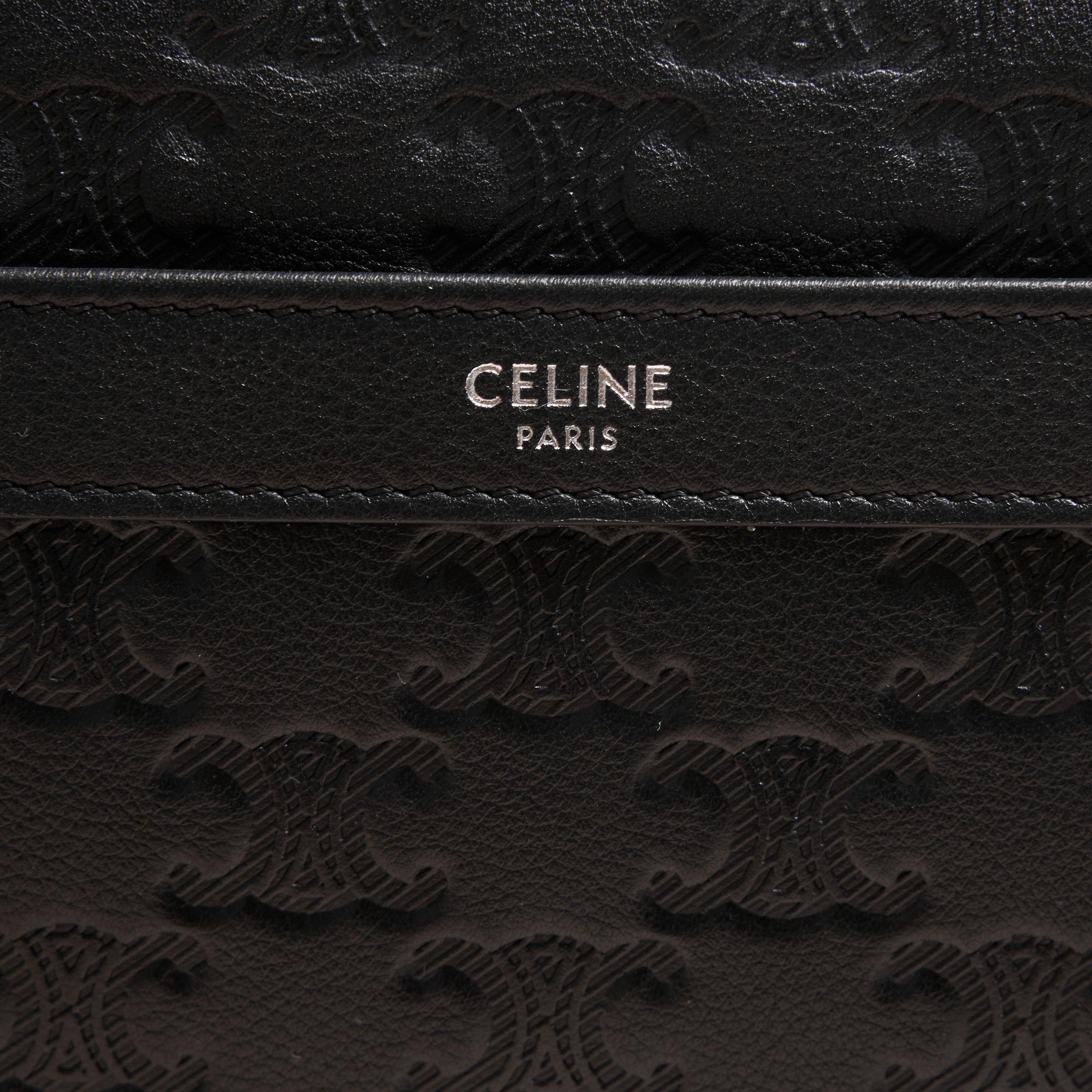 Celine CELINE Medium Messenger In Calfskin With Triomphe Embossed Size ONE SIZE - 3 Thumbnail