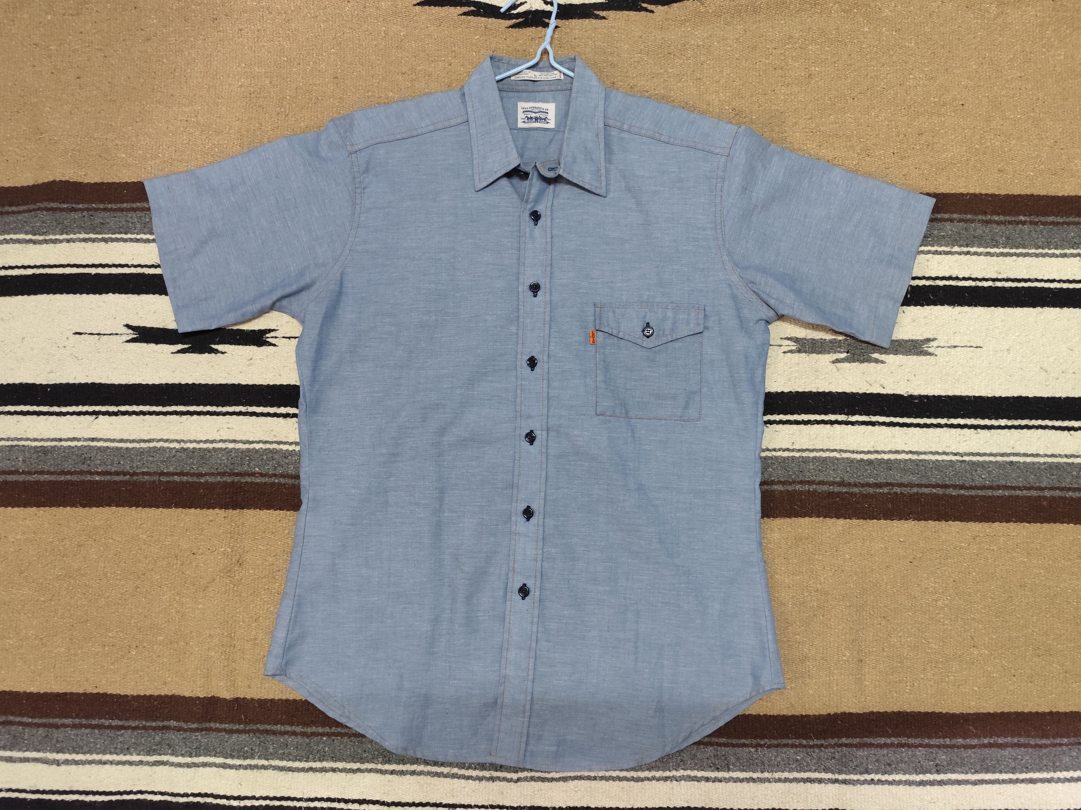 Levi's × Vintage Vintage levi's chambray shirt orange tab Size US L / EU 52-54 / 3 - 1 Thumbnail