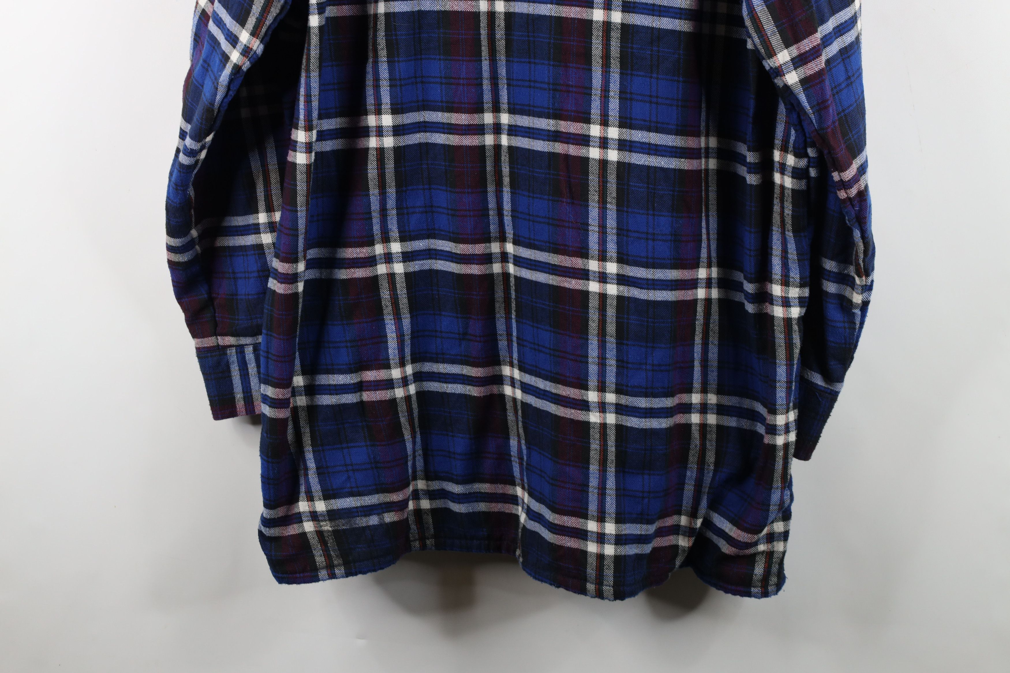Vintage Vintage 70s 80s Streetwear Knit Flannel Button Shirt Jacket Size US L / EU 52-54 / 3 - 13 Thumbnail