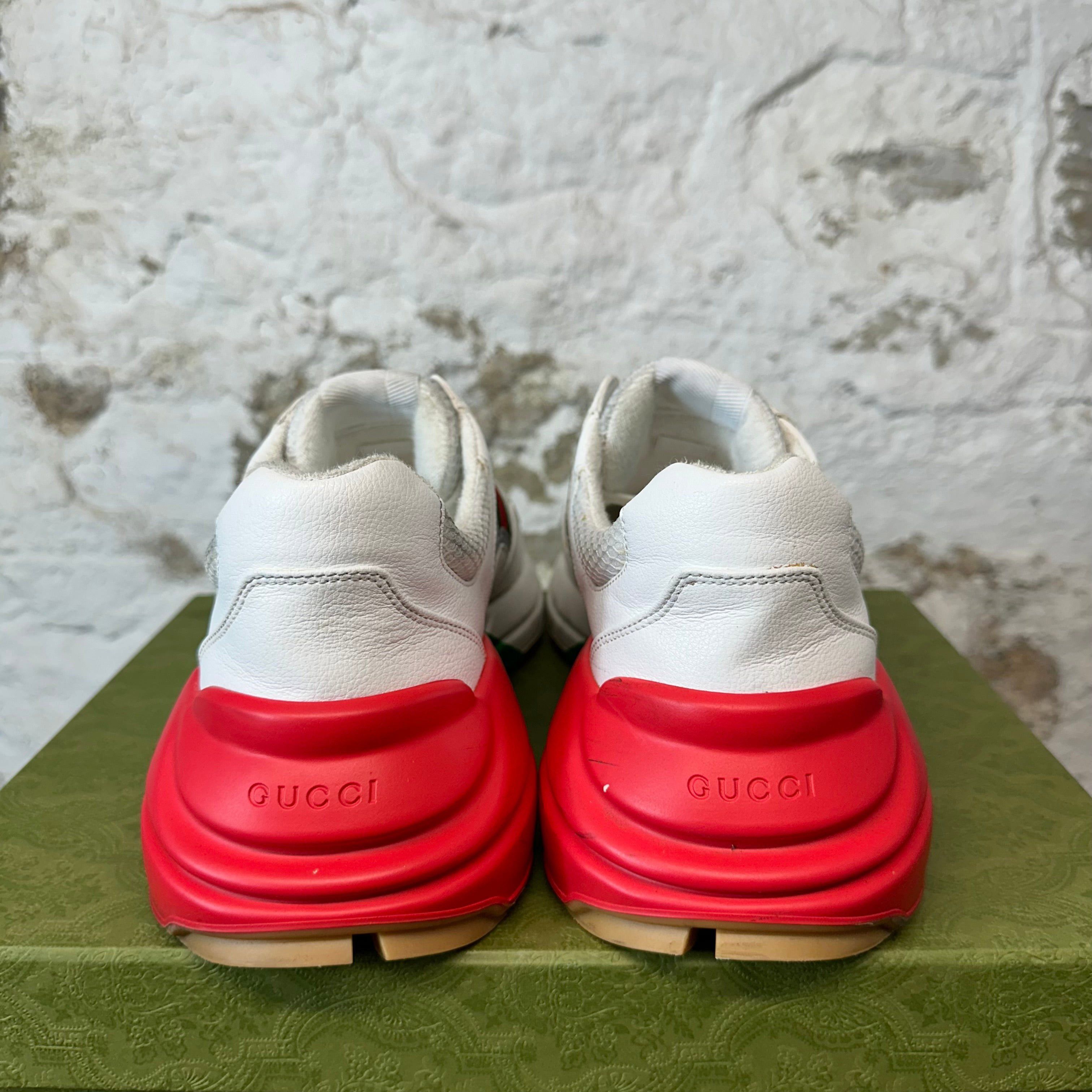 Gucci Gucci Rhyton White Red Green Sneaker Sz 12 Size US 12 / EU 45 - 6 Thumbnail