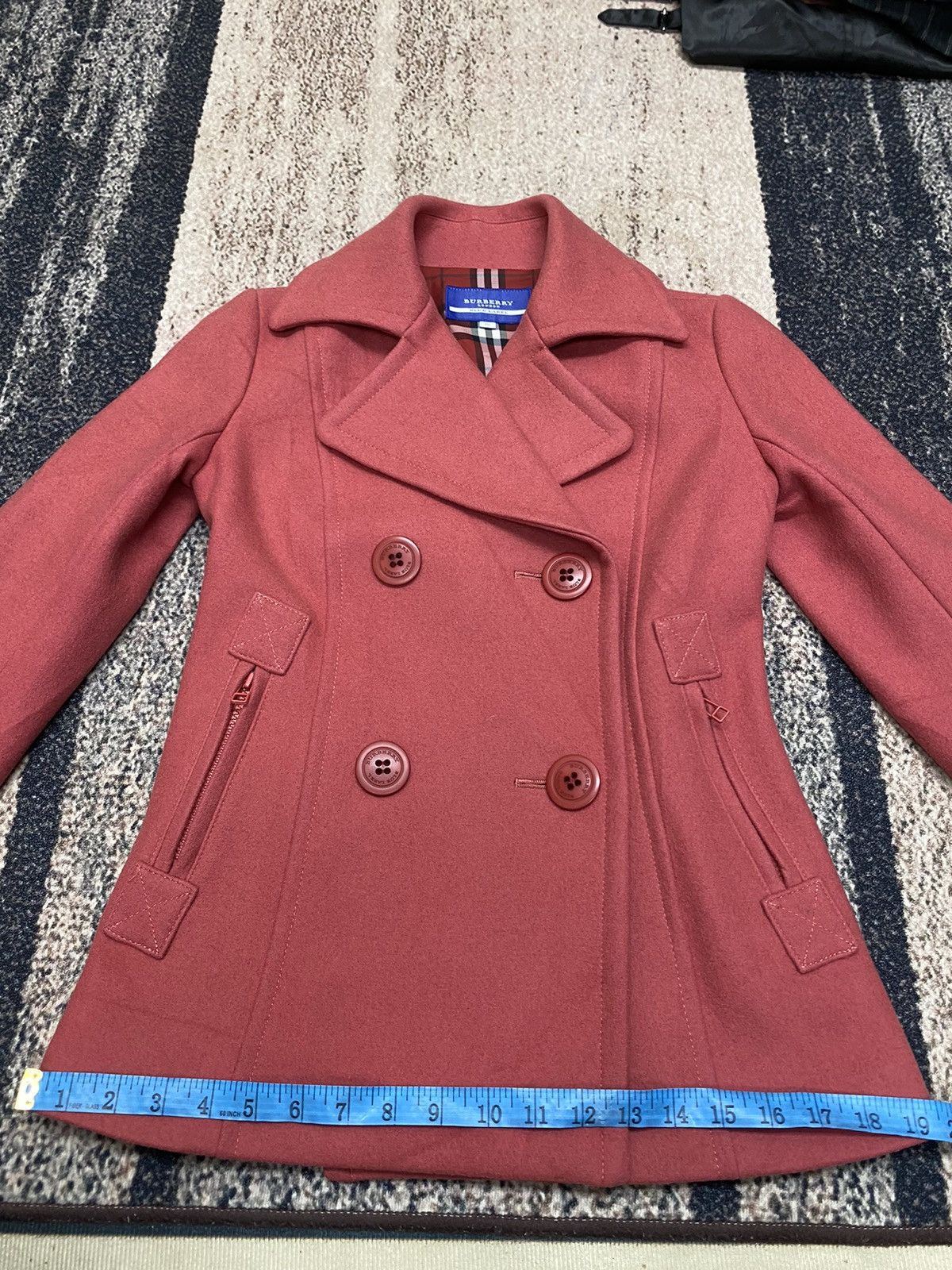 Burberry Burberry London Blue Label wool pea coat nice jacket Size S / US 4 / IT 40 - 20 Thumbnail