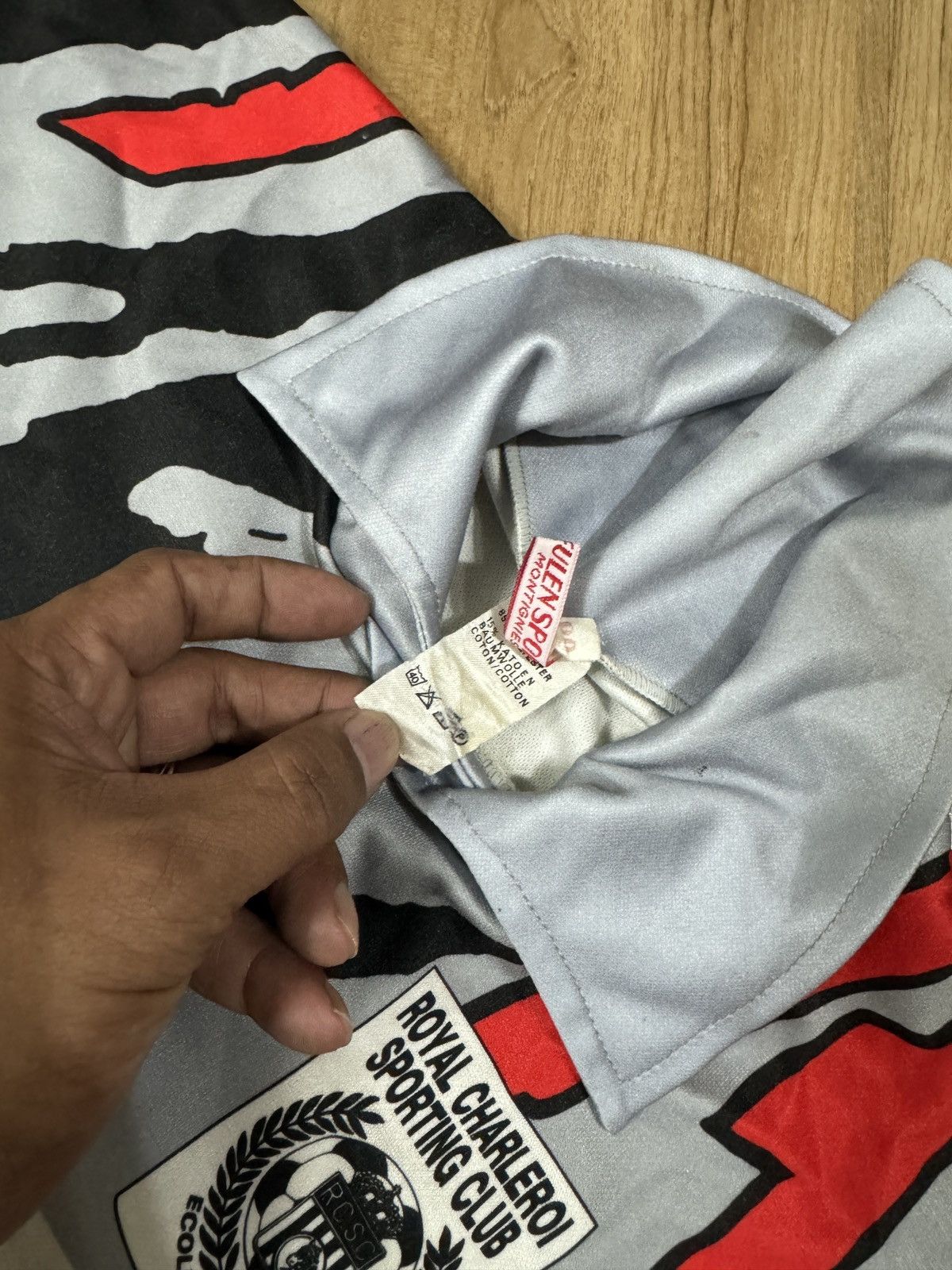 Sports Specialties Vintage Belgium Royal Charleroi football Jersey Size US L / EU 52-54 / 3 - 4 Thumbnail