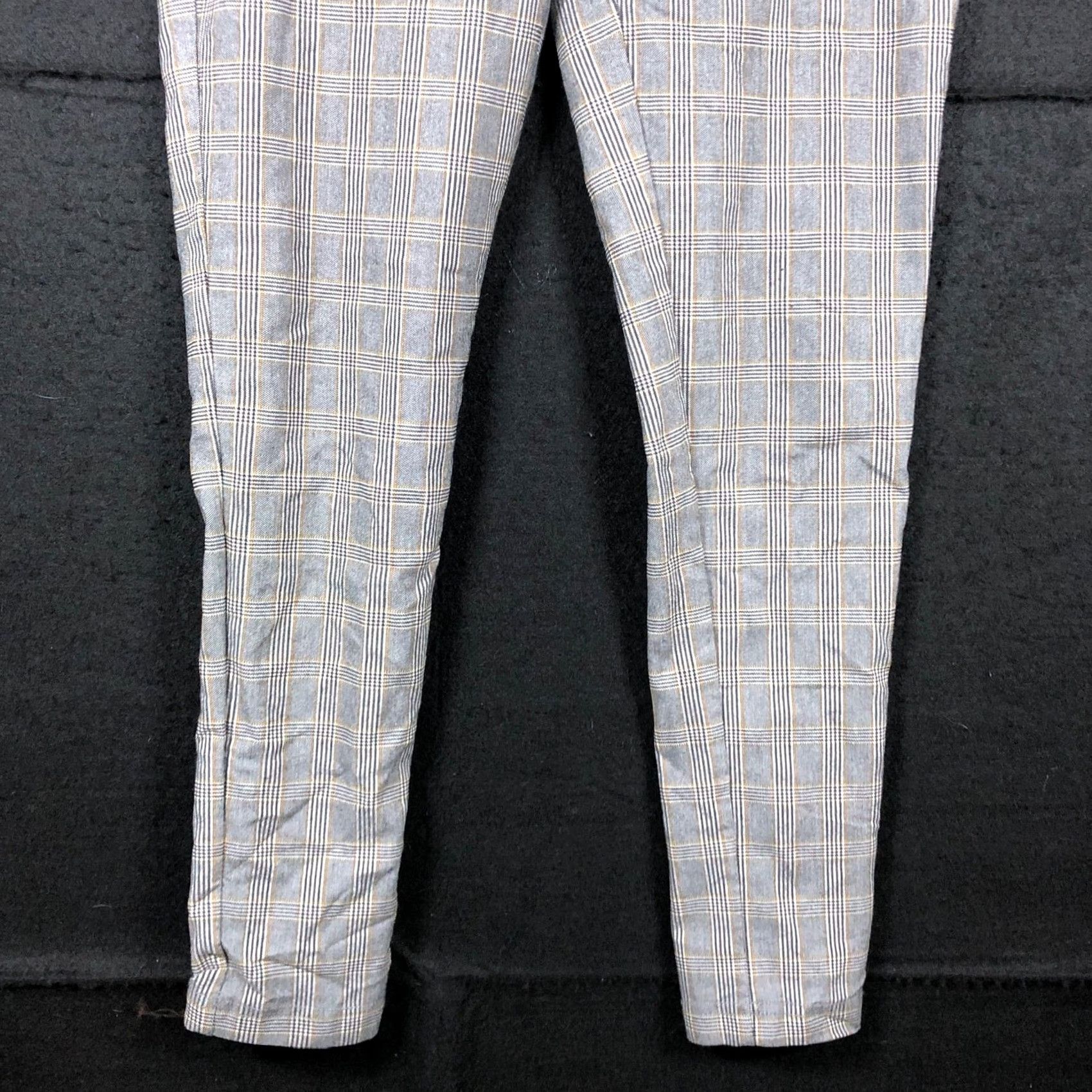 Zara Zara Women Pants Gray Multicolored Stripe Pull On Front Zip Ankle Stretch Medium Size 27" / US 4 / IT 40 - 3 Thumbnail