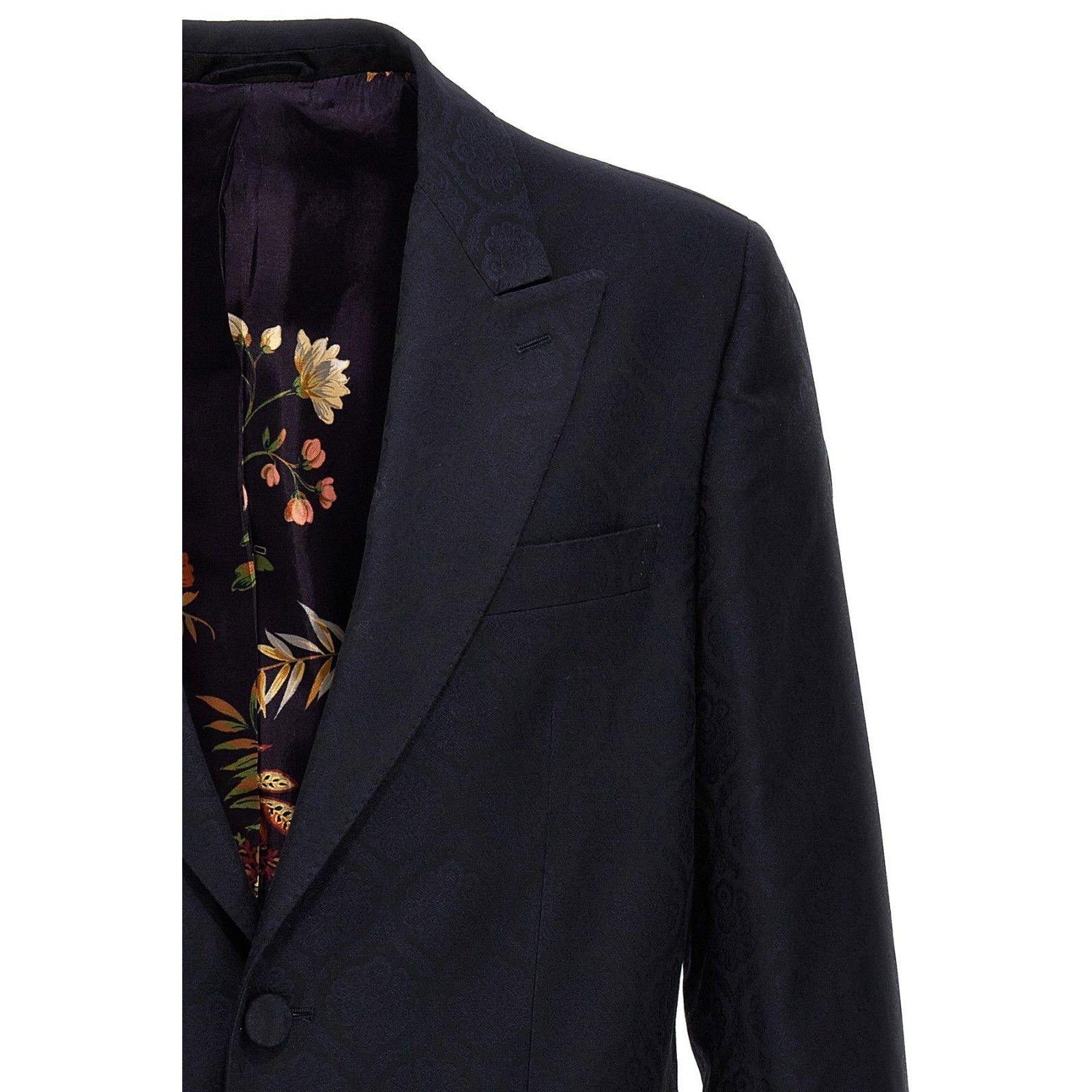 Etro ETRO Single-Breasted Blue Wool Jacquard Blazer New & Authent Size US M / EU 48-50 / 2 - 3 Thumbnail