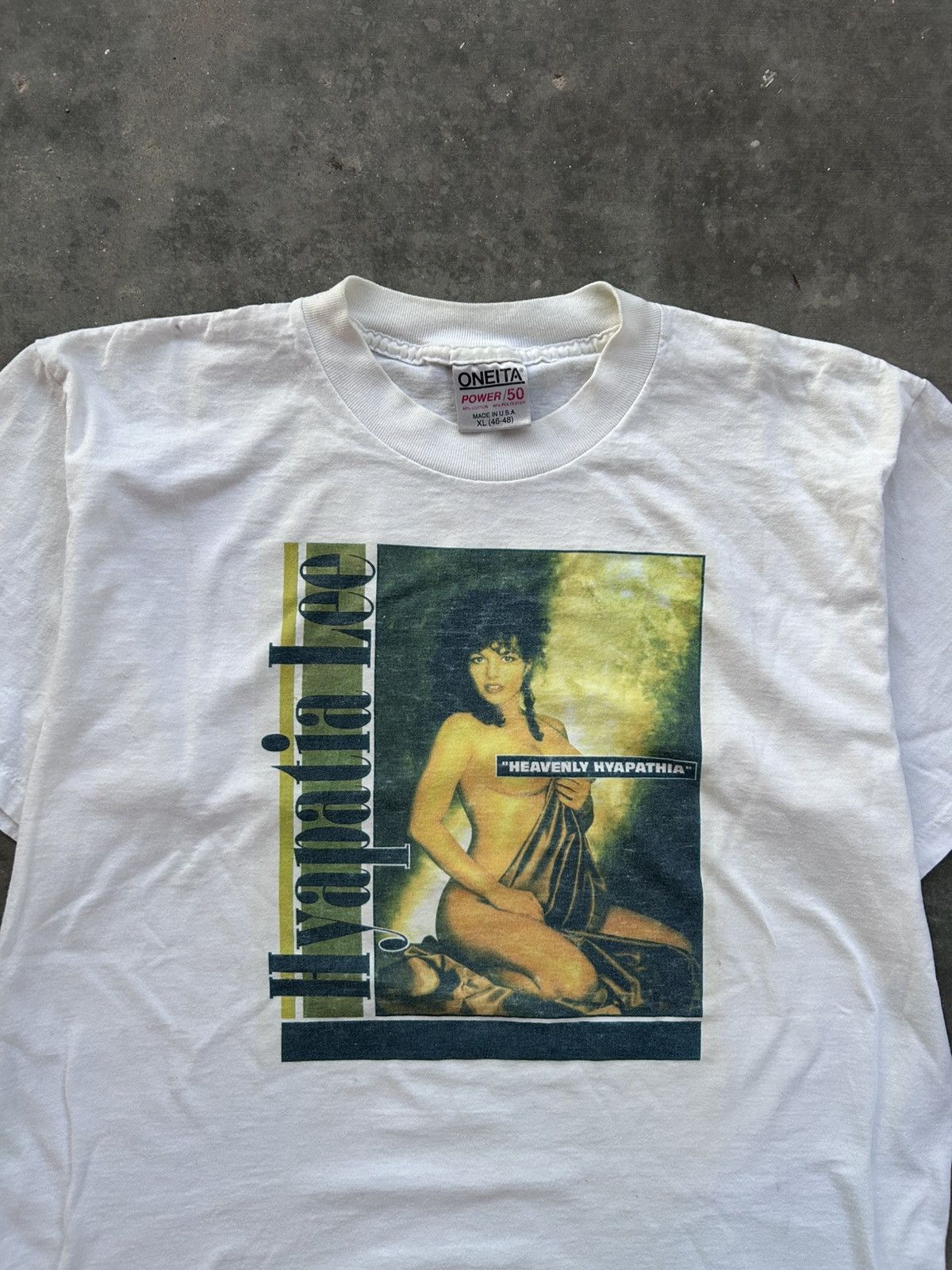 Vintage Vintage 90s Single Stitch Hyapatia Adult Film T Shirt XXX Size US L / EU 52-54 / 3 - 3 Thumbnail