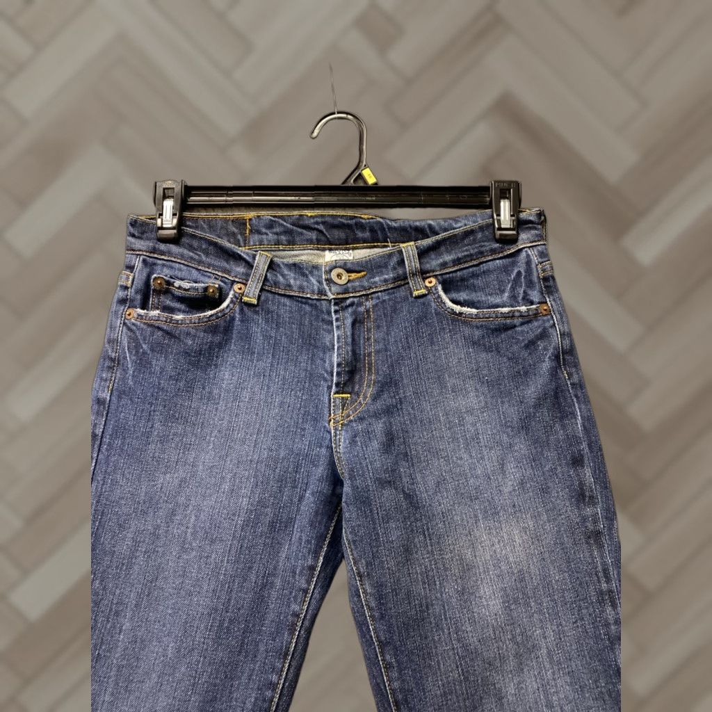 Lucky Brand Lucky Brand Jeans Women Flared Low Rise Blue Dungarees 8/29 30x33 Women Mens Girls? Size 30" / US 8 / IT 44 - 1 Thumbnail