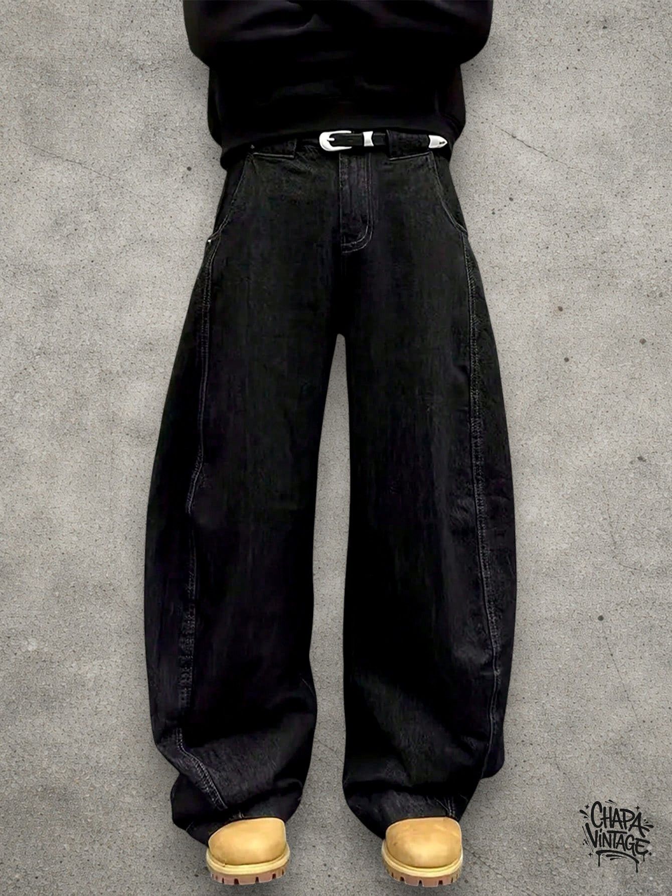 Vintage Baggy dark blue jeans Size US 32 / EU 48 - 3 Thumbnail