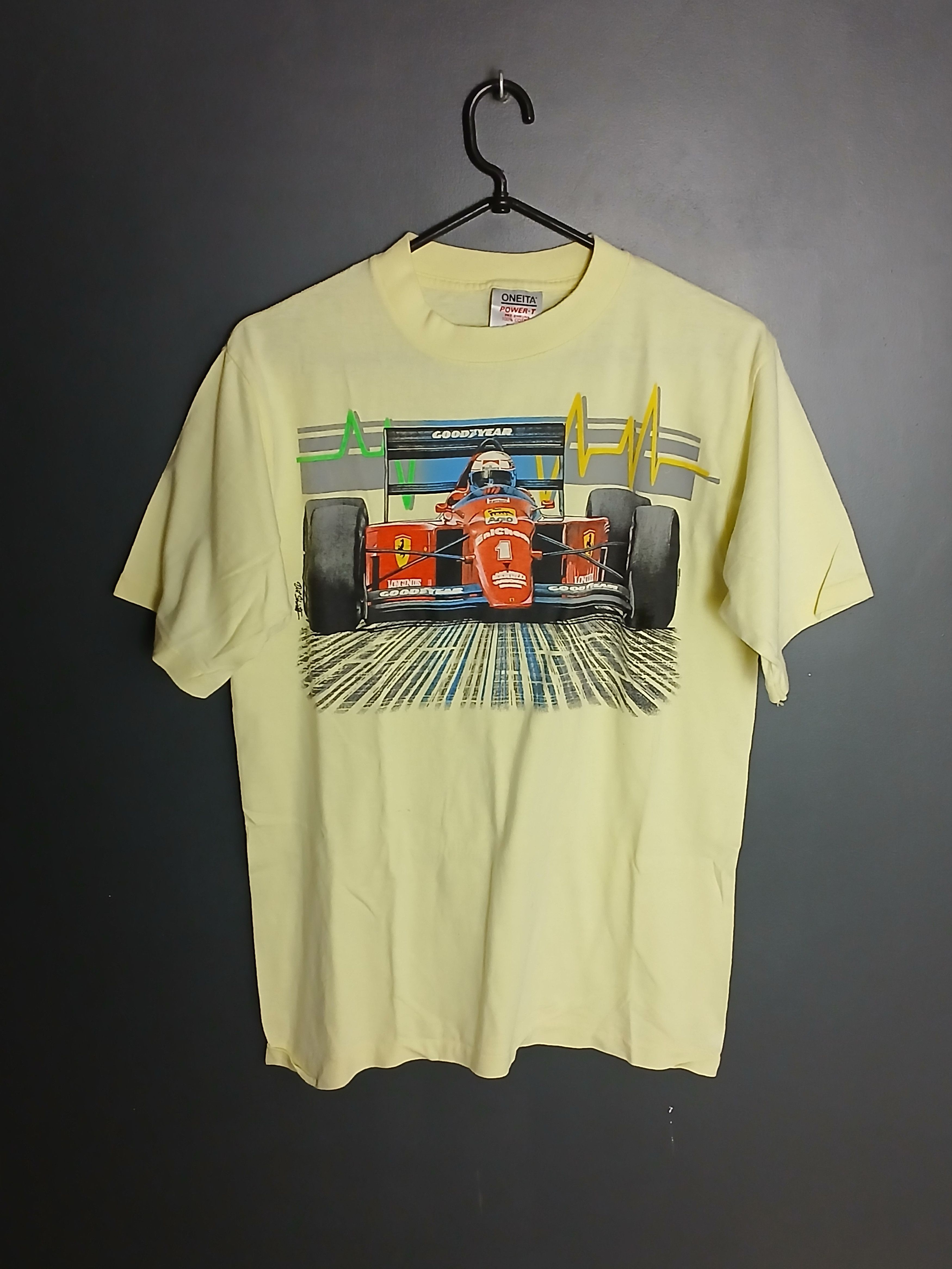 Vintage Vintage Ferrari F1 Racing Single Stitch T-Shirt Size US L / EU 52-54 / 3 - 1 Thumbnail