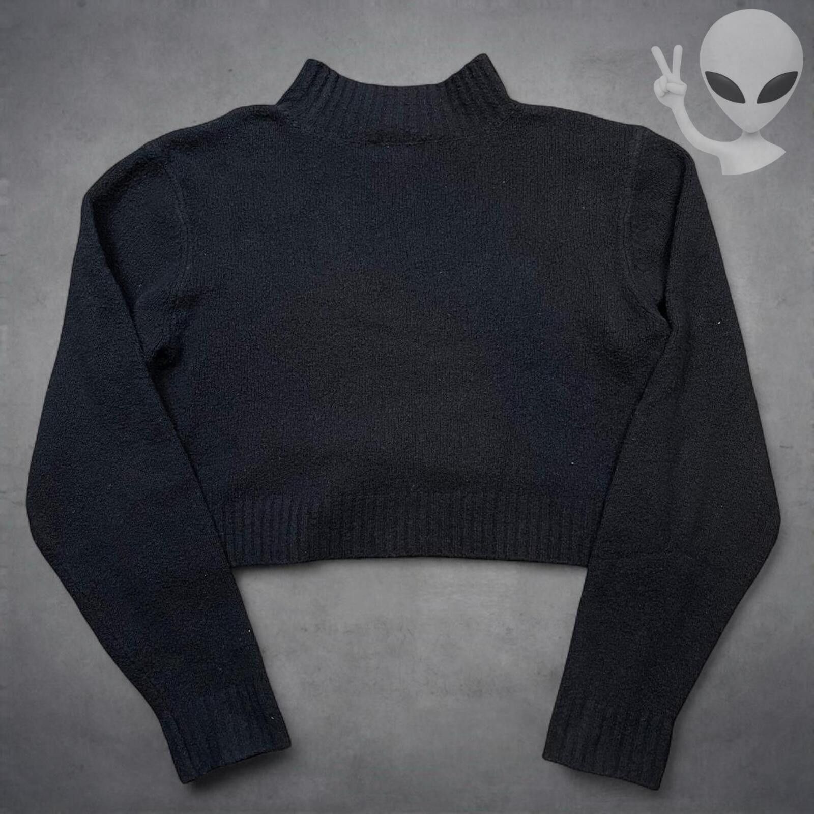 True Religion True Religion Knit Sweater Small Black Cropped Pullover Size S / US 4 / IT 40 - 7 Thumbnail
