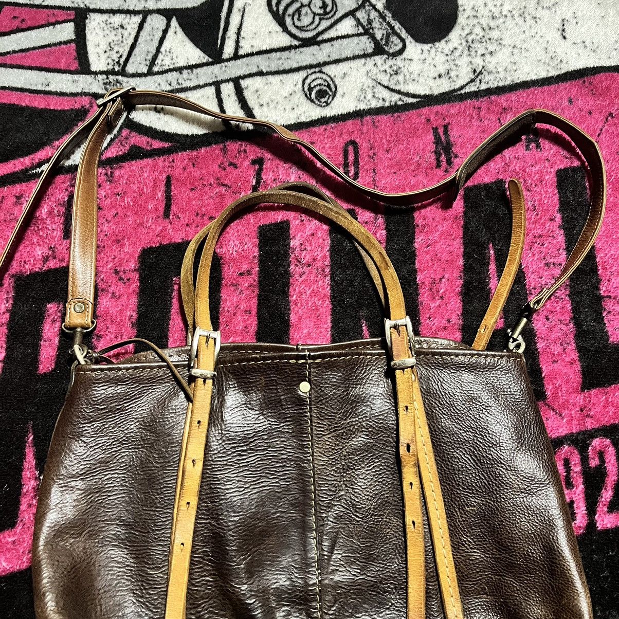 Japanese Brand Herz Japan 2 Way Leather Shoulder / Tote Bag Size ONE SIZE - 2 Thumbnail