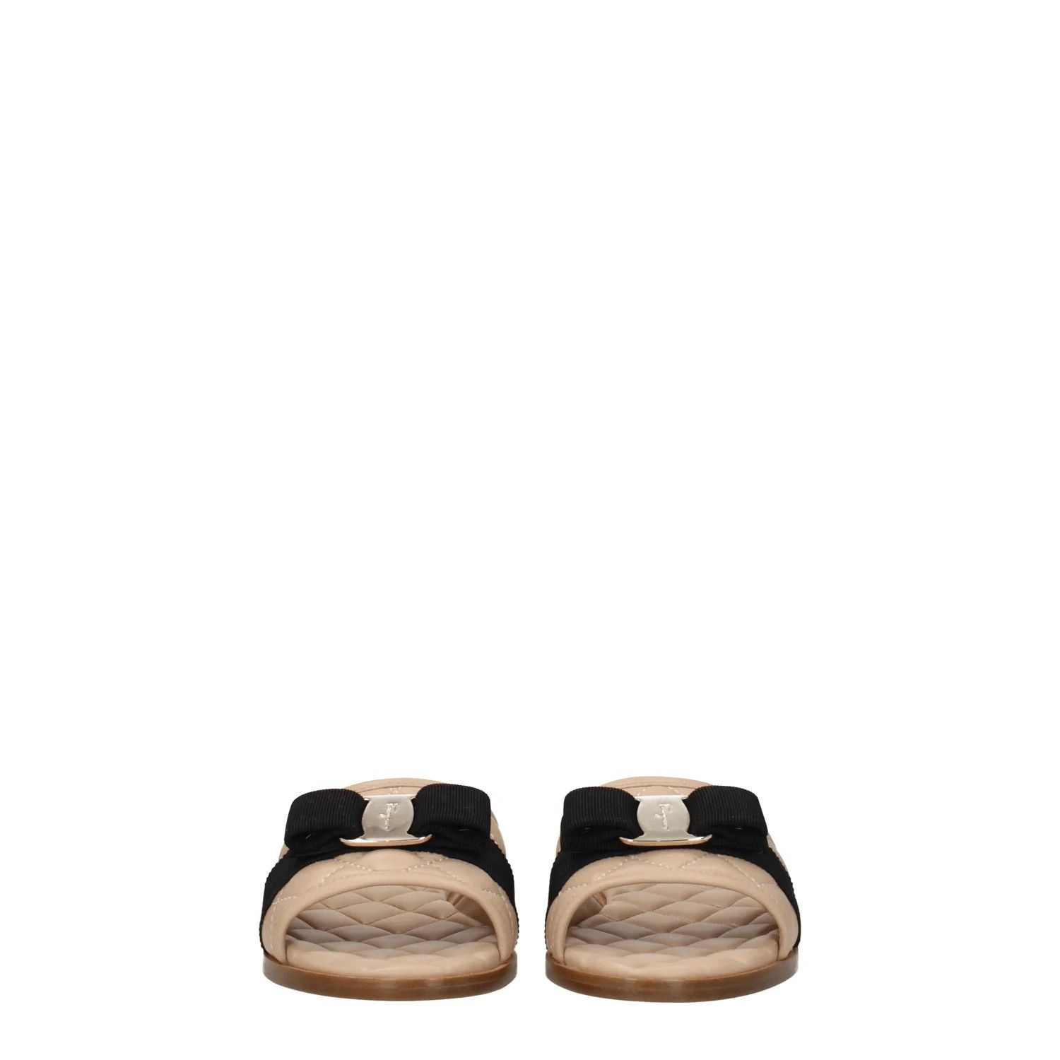 Salvatore Ferragamo ob1o1e1224 Leather Slippers in Beige Size US 5 / IT 35 - 3 Thumbnail