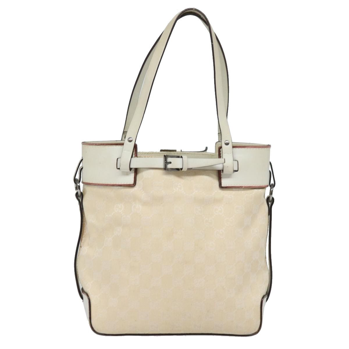 Gucci Gg Canvas Beige Canvas Tote Bag (Pre-Owned) Size ONE SIZE - 1 Thumbnail
