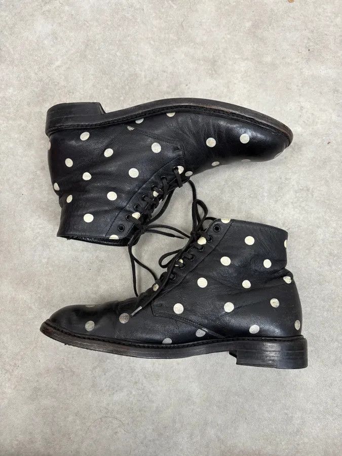 Saint Laurent Paris 2010s Saint Laurent Black Leather Pointed Boots Size US 7.5 / IT 37.5 - 4 Thumbnail