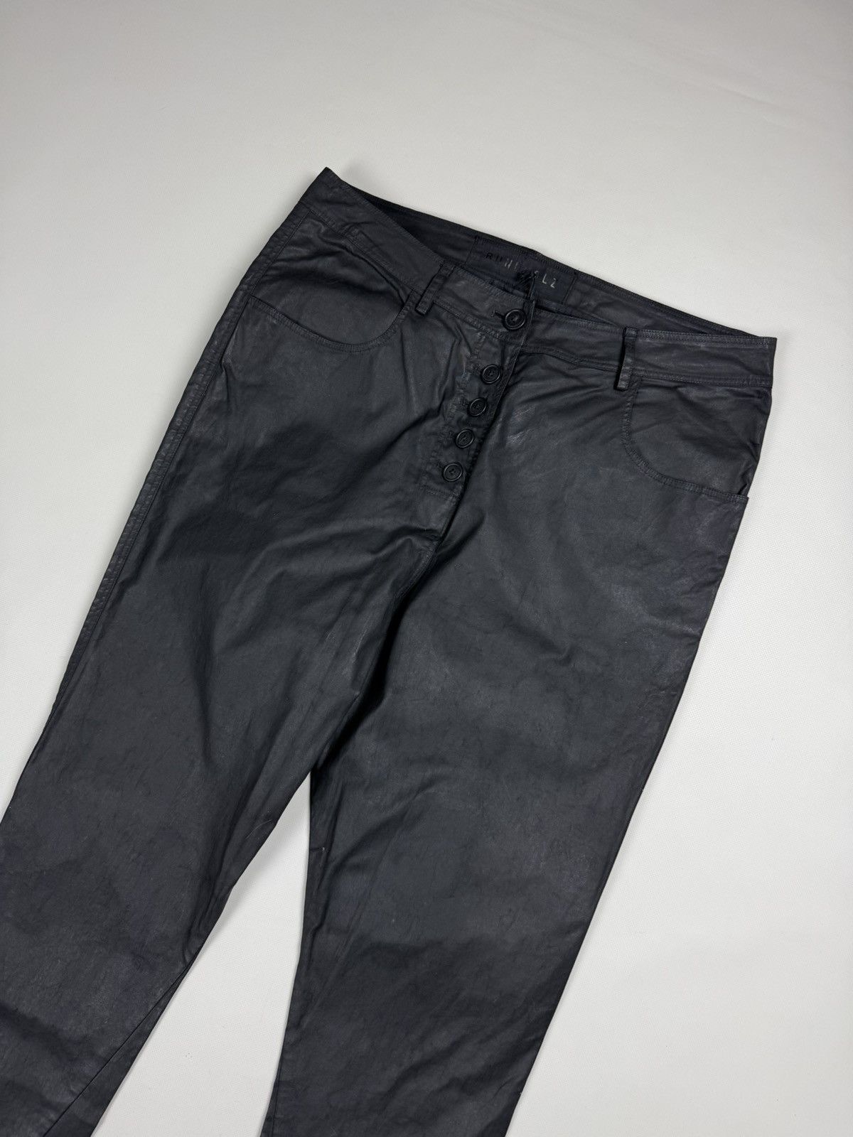 Rundholz BNWT! Rundholz Dip Coated Cotton Drop Crotch Pants Trousers Size 28" / US 6 / IT 42 - 2 Thumbnail