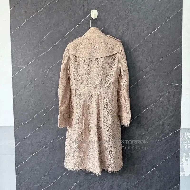Burberry Burberry Pink Cotton Women's Trench Coat. Size XXS / US 00 / IT 34 - 2 Thumbnail