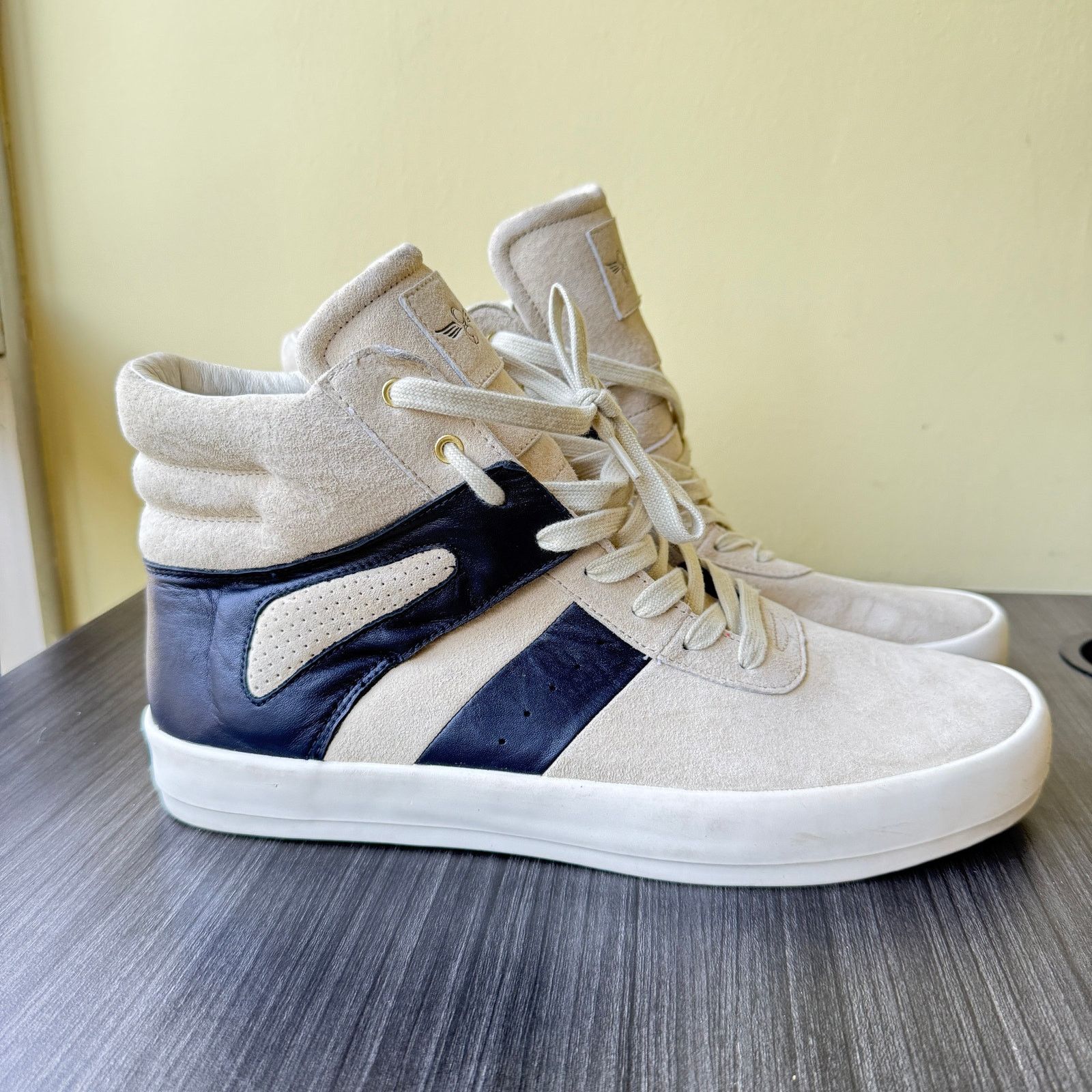 Creative Recreation CREATIVE RECREATION MORETTI TAN NAVY SUEDE FAUX LEATHER Size US 12 / EU 45 - 1 Thumbnail