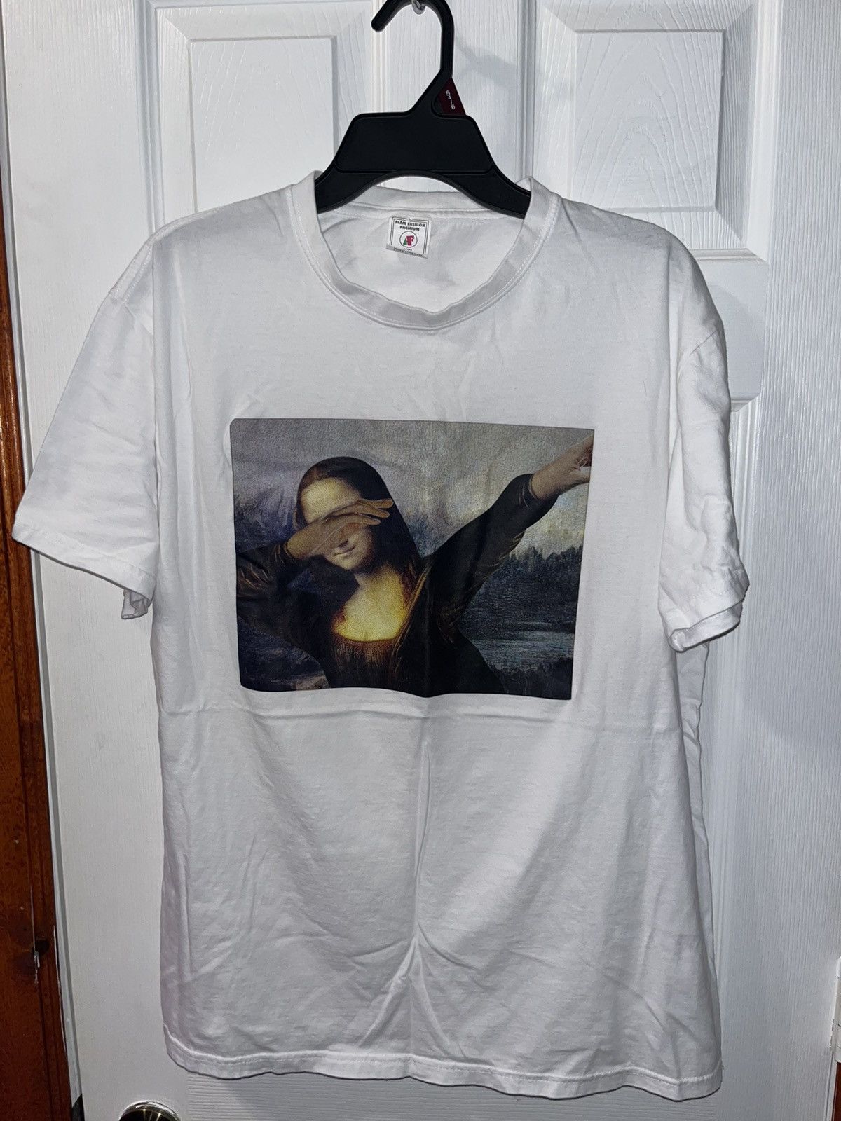 Vintage mona lisa dabbing meme tee Size US XXL / EU 58 / 5 - 1 Thumbnail