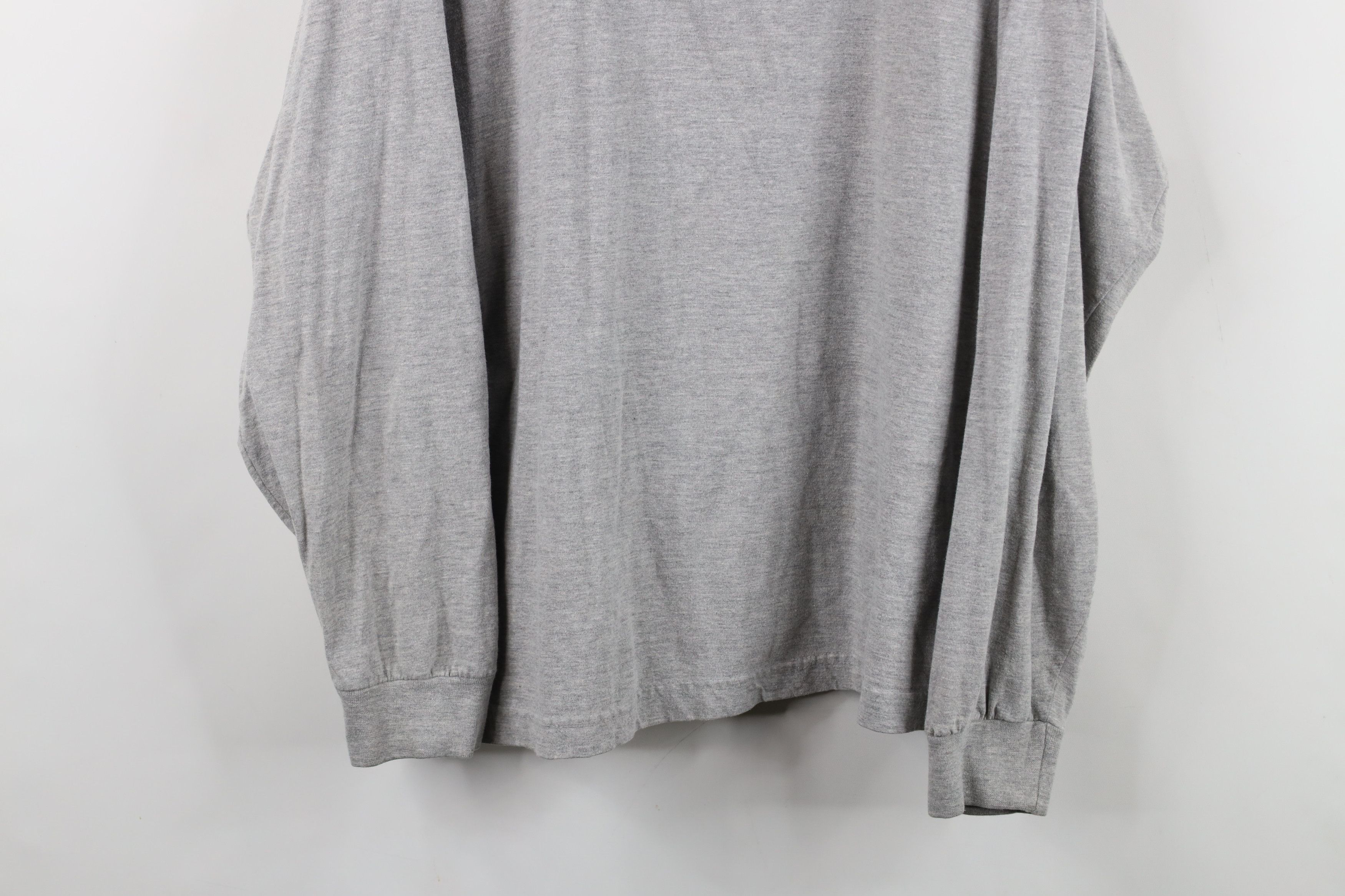 Vintage Vintage 90s Streetwear Long Sleeve Henley T-Shirt Gray Size US XL / EU 56 / 4 - 3 Thumbnail