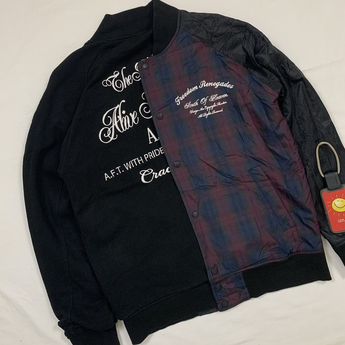 Japanese Brand Monitor Supply Reversible Bomber Varsity Jacket Grailed