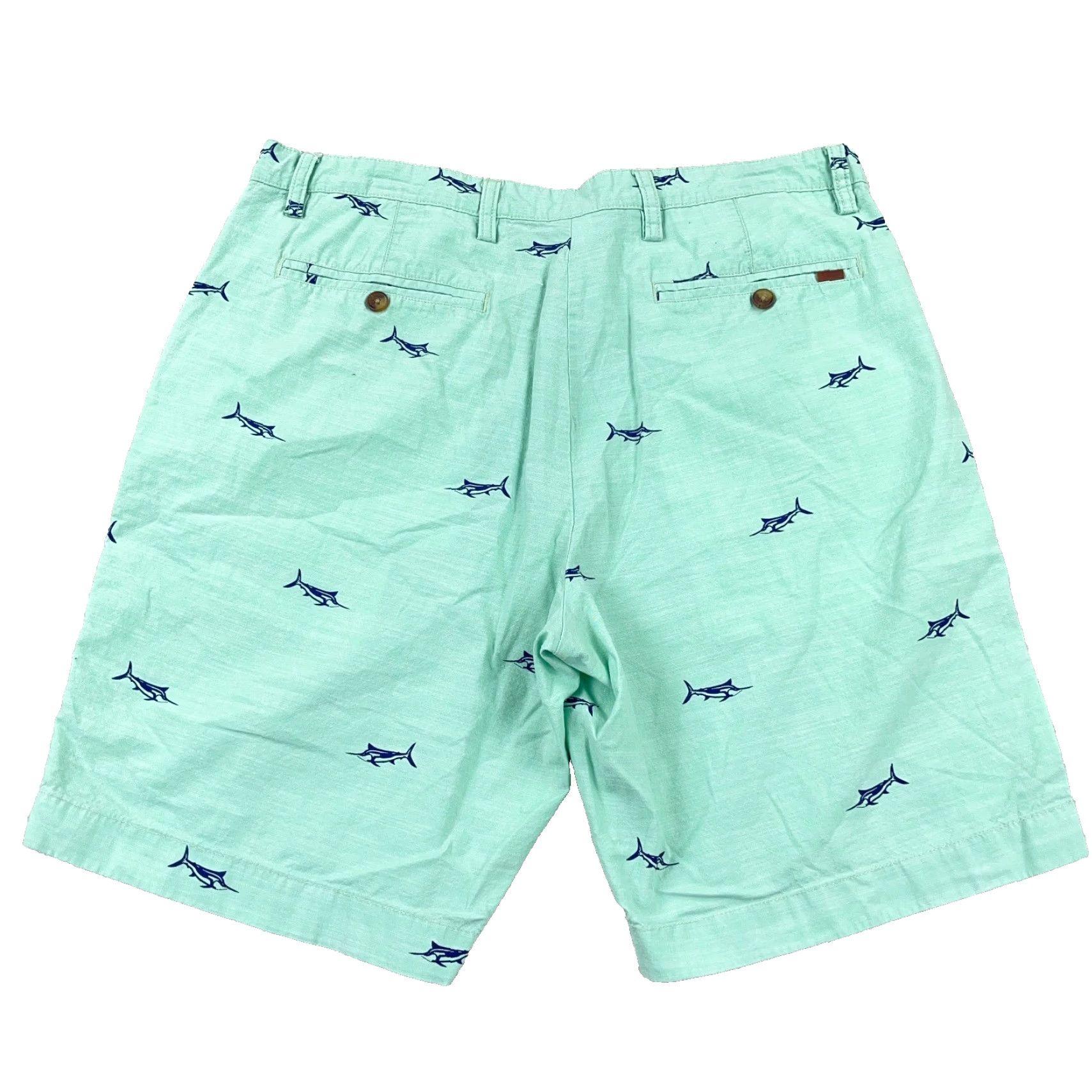 Chaps Chaps Chino Shorts Men 36 Green Marlin Fish Print Nautical Preppy Beach Golf Shirt/Shorts? Size US 36 / EU 52 - 2 Thumbnail