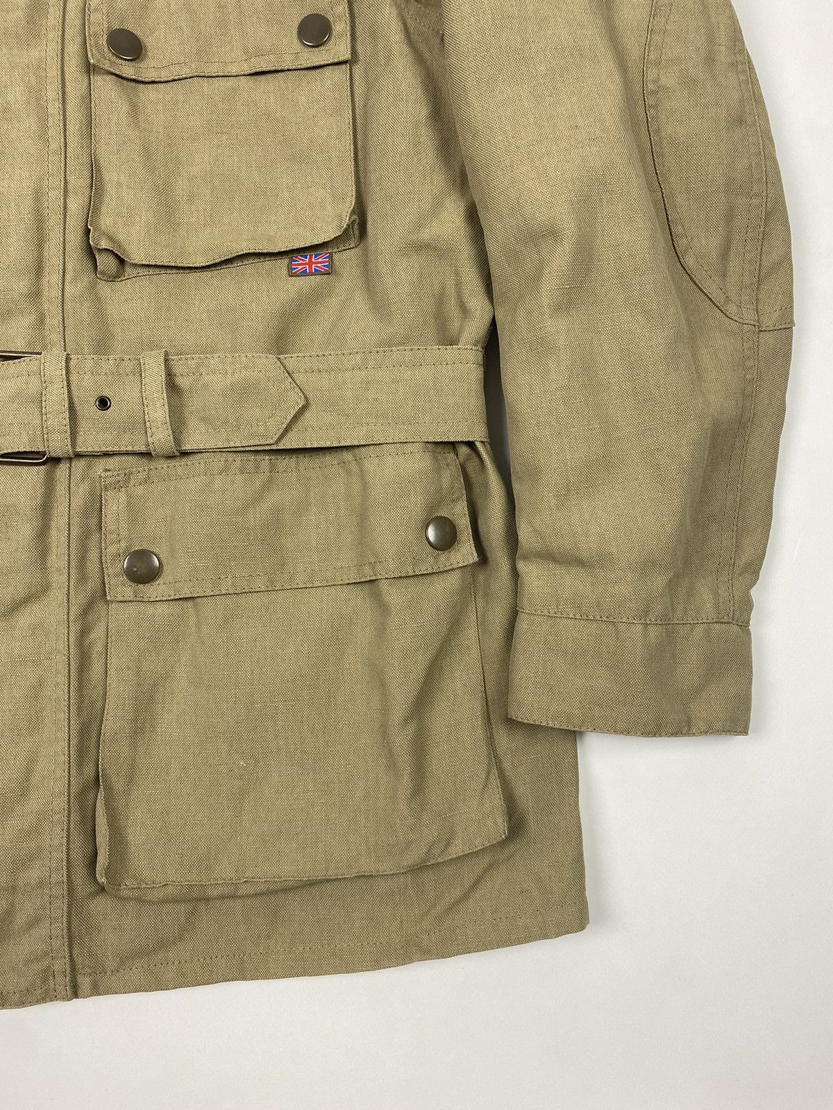 Belstaff Belstaff Combined Linen/Nylon Biker Coat Size US S / EU 44-46 / 1 - 11 Thumbnail