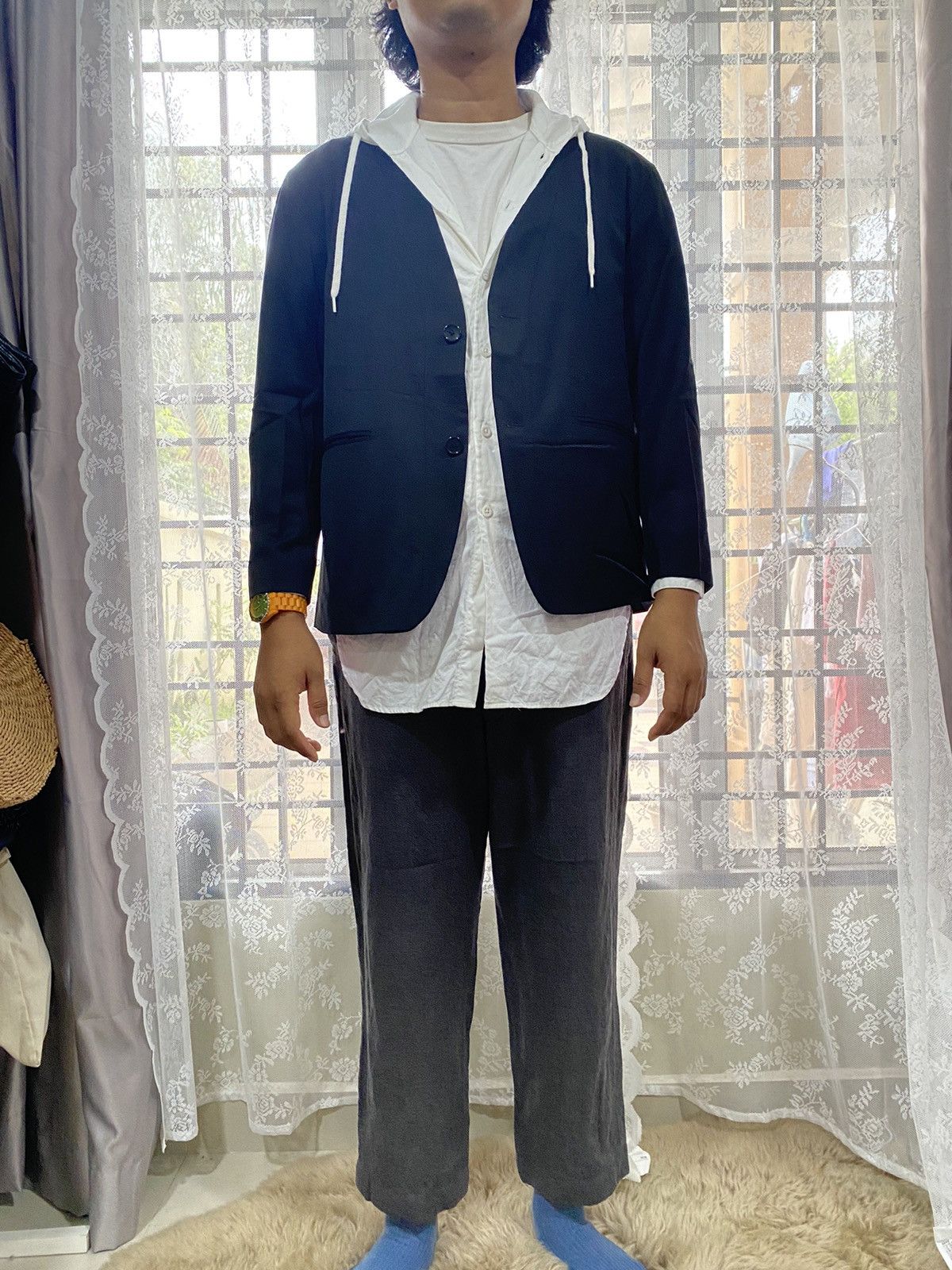 Japanese Brand collarless blazer Size US M / EU 48-50 / 2 - 10 Thumbnail
