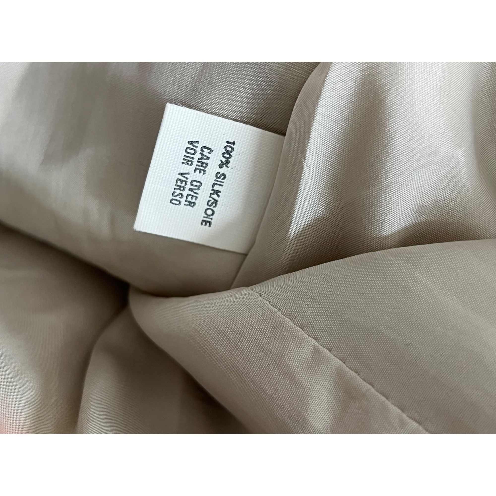 Anne Klein Anne Klein Womens Tan Herringbone Blazer With Button Front P Size S / US 4 / IT 40 - 8 Thumbnail