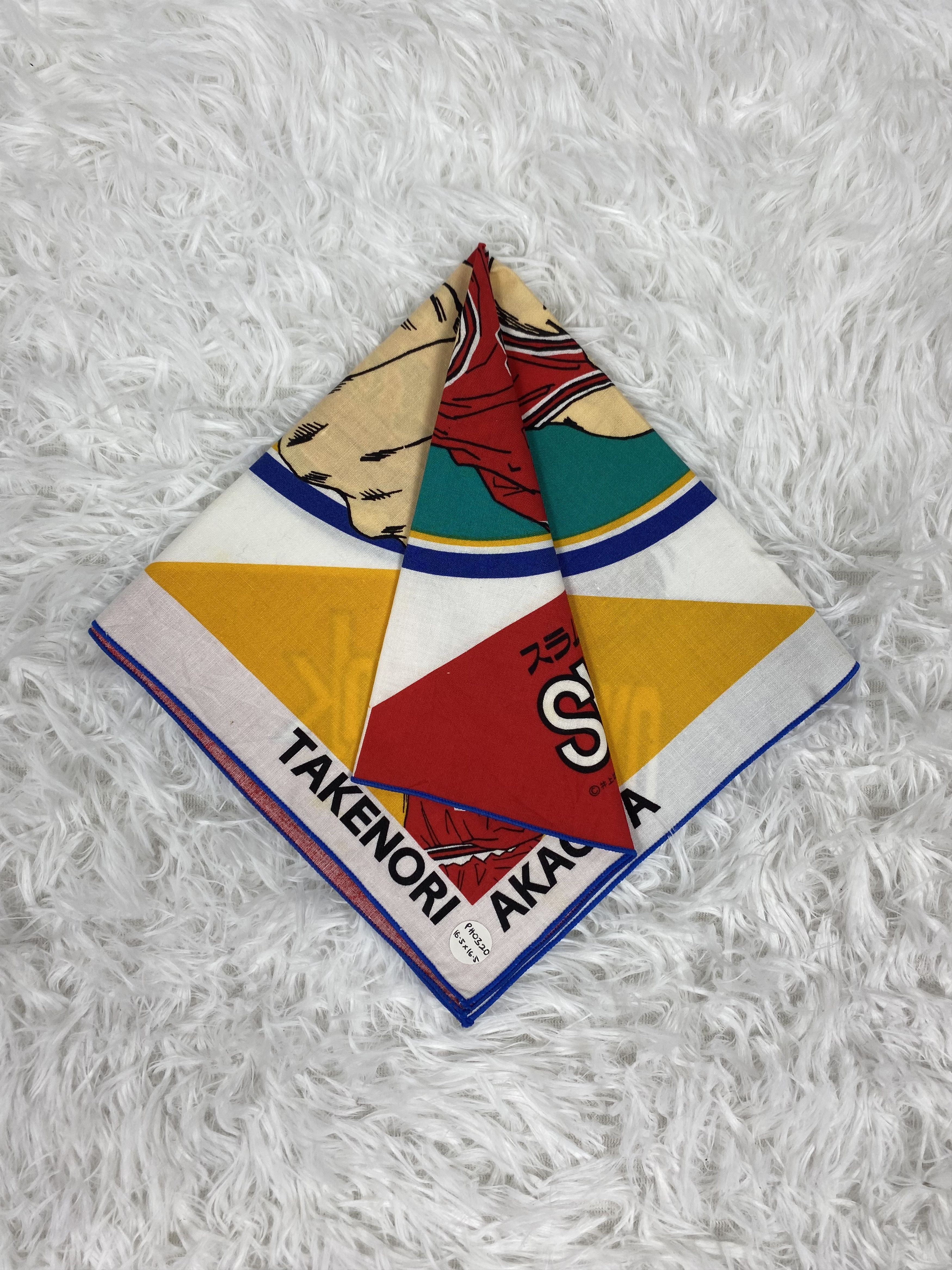 Anime Vintage Slam Dunk Handkerchief Neckerchief PH0320 Size ONE SIZE - 1 Thumbnail