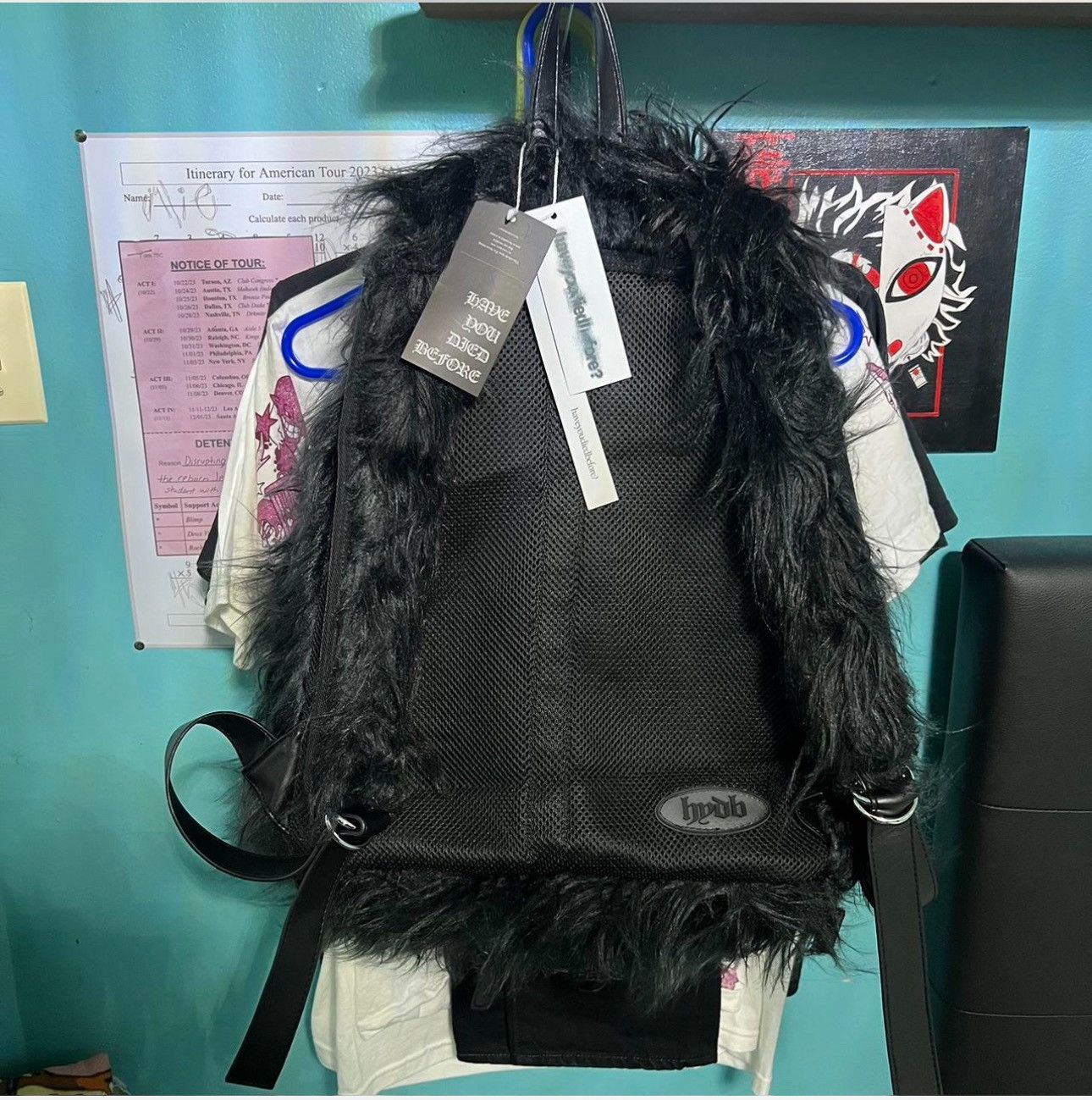 Japanese Brand NIGHTCRAWLER BATPACK/BOOKBAG/ HAVE YOU DIED BEFORE Size ONE SIZE - 2 Thumbnail