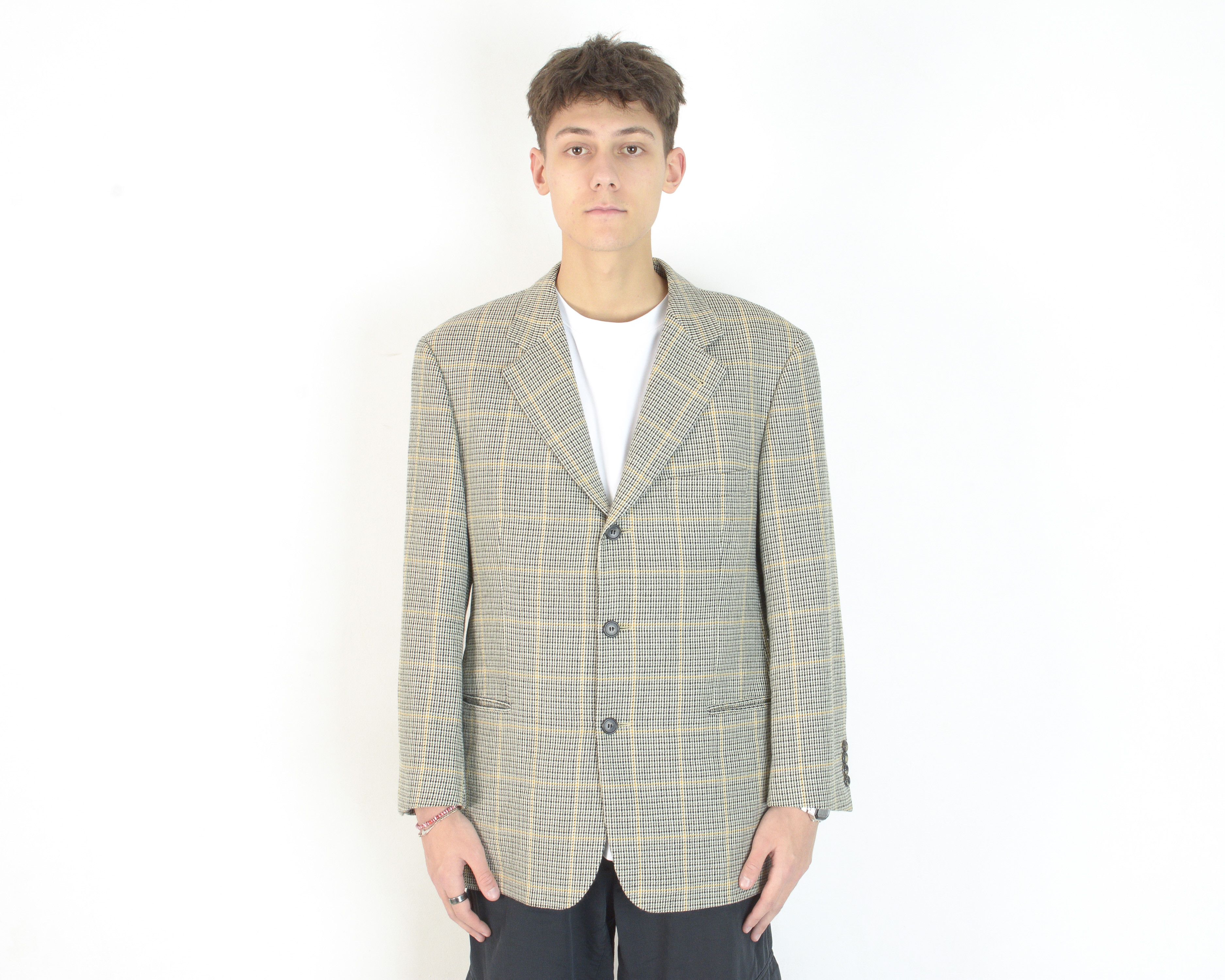 Hugo Boss Einstein Vintage US 42 Cashmere Wool Blazer Jacket Italy Size 42R - 1 Thumbnail