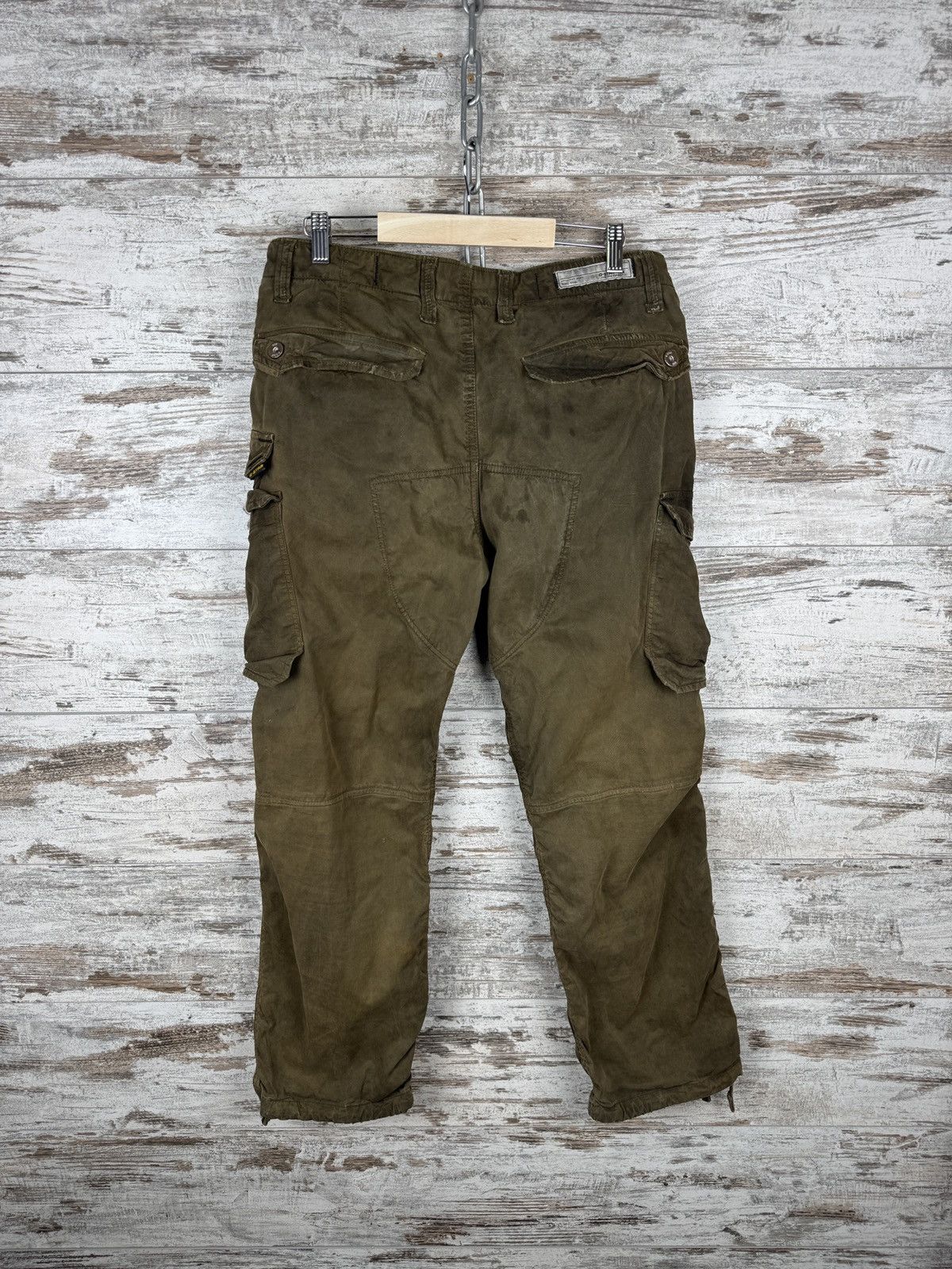 G-Star Mens Vintage G Star Raw RACKAM STRAIGHT CUFFED cargo pants Size US 32 / EU 48 - 14 Thumbnail