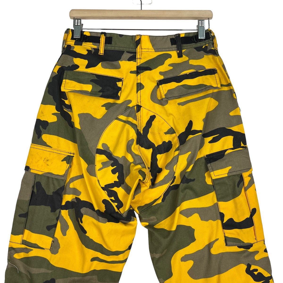 Japanese Brand 🔥 VINTAGE ROTHCO BDU CAMO FLASH CARGO PANTS Size US 29 - 9 Thumbnail