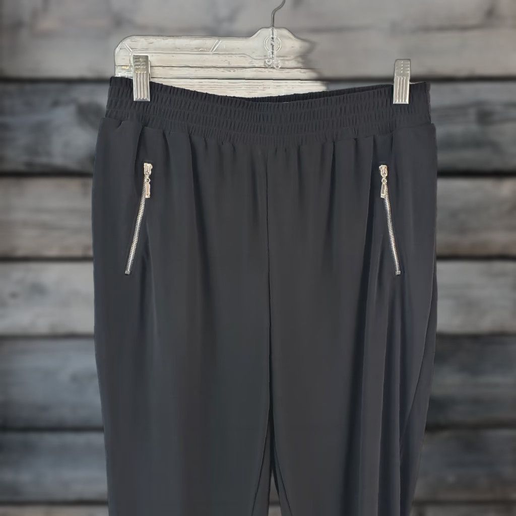 Vintage Chico's Womens Pants Pull On Ankle Sz 4 Black Pockets High Rise Inseam 26.5 Size 27" / US 4 / IT 40 - 1 Thumbnail