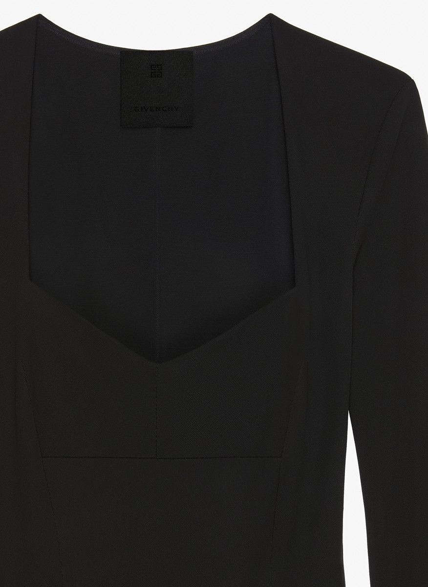 Givenchy o1srvl11e0325 Motif Bodysuit in Black Size M / US 6-8 / IT 42-44 - 3 Thumbnail