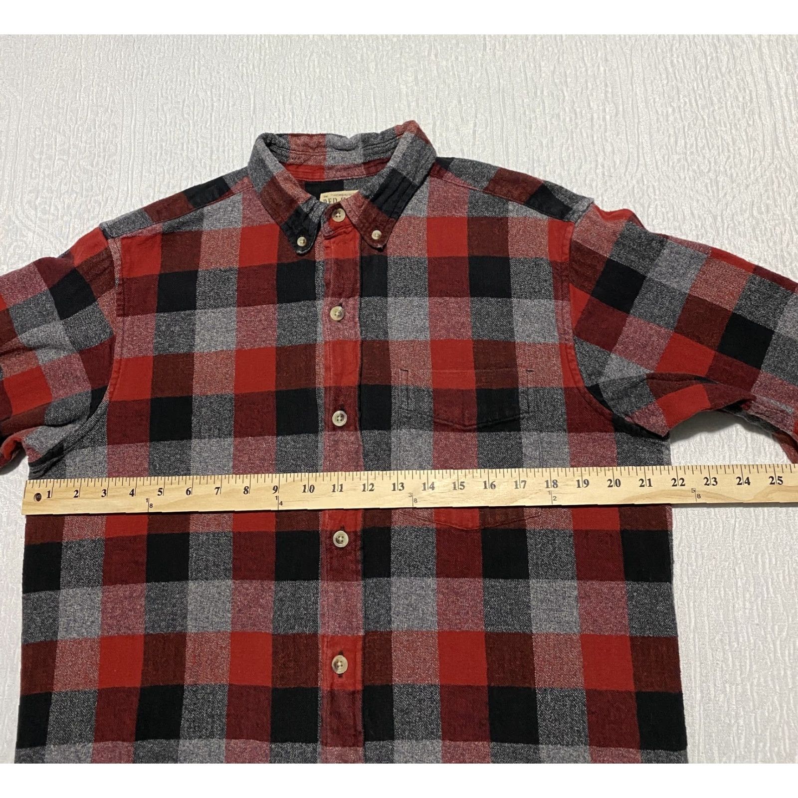 Vintage Red Head Shirt Mens Medium Plaid Flannel Button Down Outdoor Size US M / EU 48-50 / 2 - 4 Thumbnail