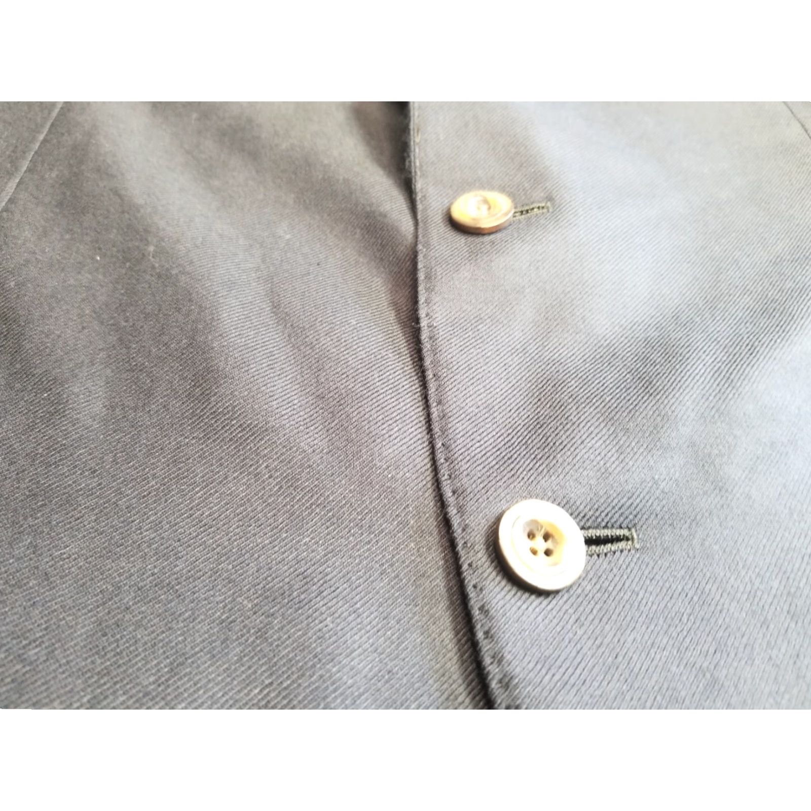 Vintage Samuelsohn Blazer Jacket Men 46R Blue Cashmere Notch Lapel Single-Breasted 4-Button Double-Vented Regular Tailored Sport Coat Size 46R - 6 Thumbnail
